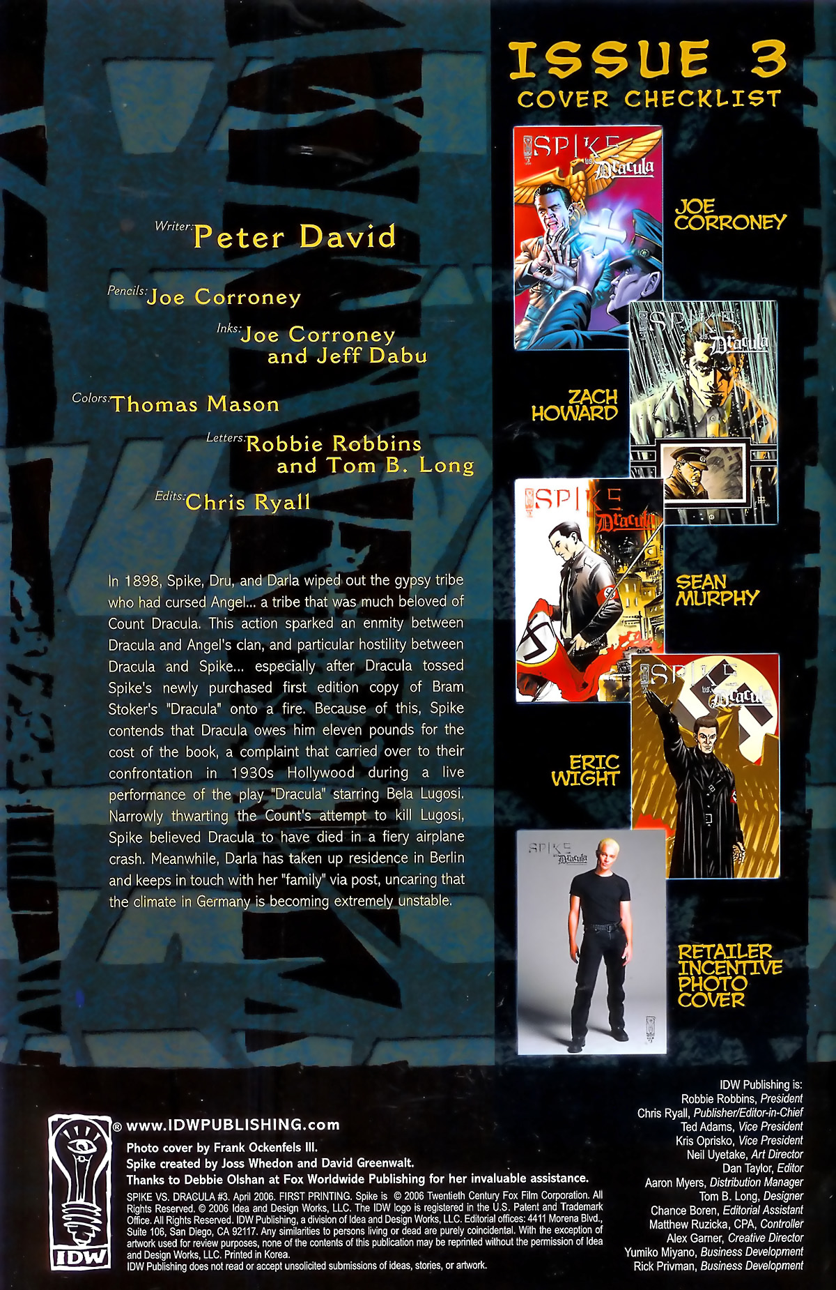 Read online Spike vs. Dracula comic -  Issue #3 - 2