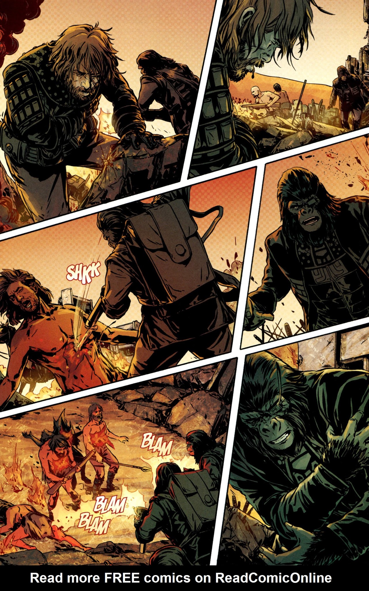 Read online Exile on the Planet of the Apes comic -  Issue #4 - 7