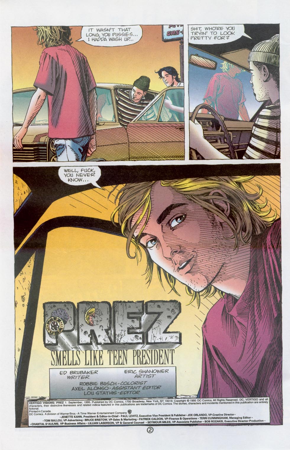 Read online Vertigo Visions: Prez comic -  Issue # Full - 3