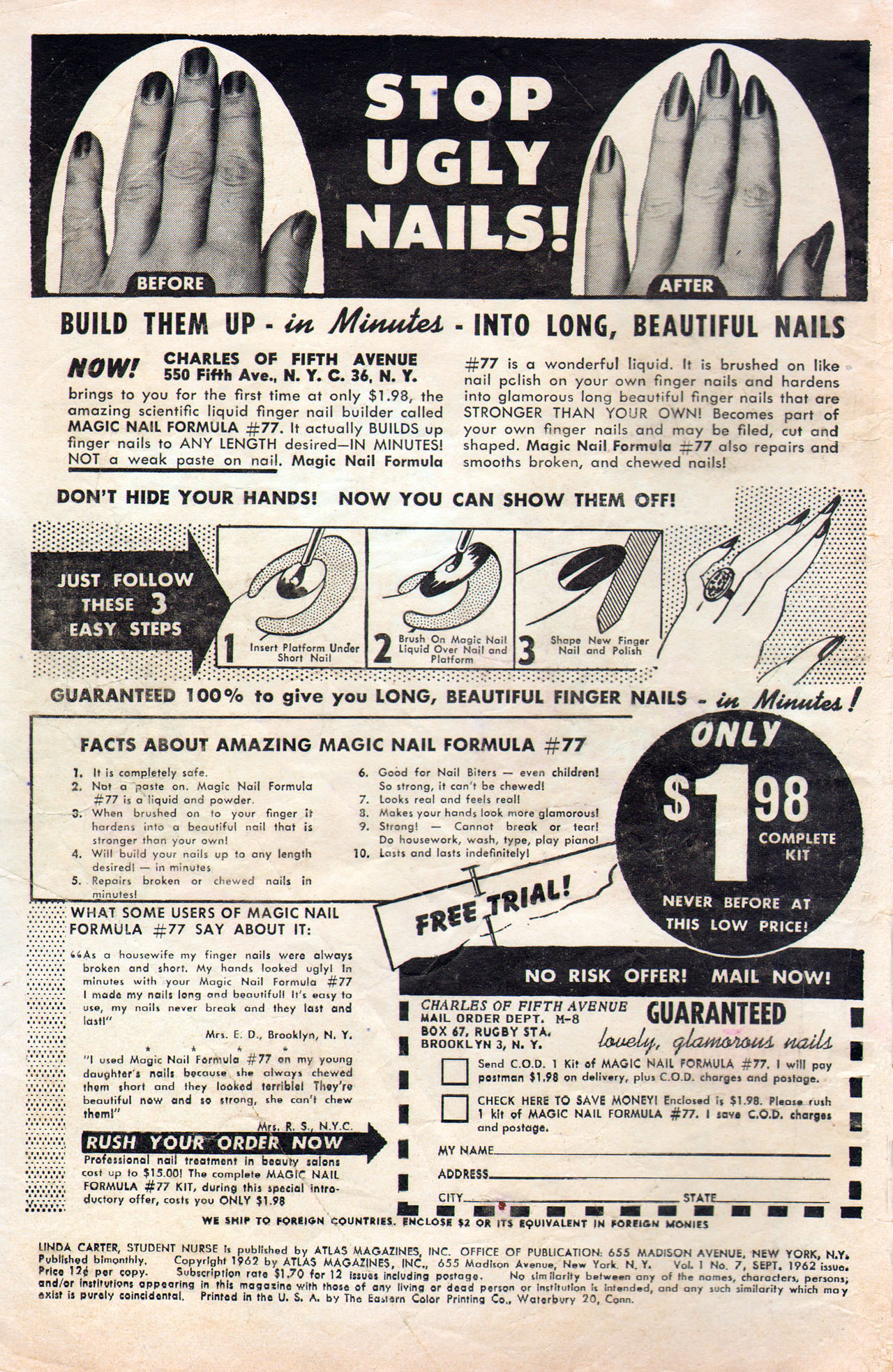 Read online Linda Carter, Student Nurse comic -  Issue #7 - 2