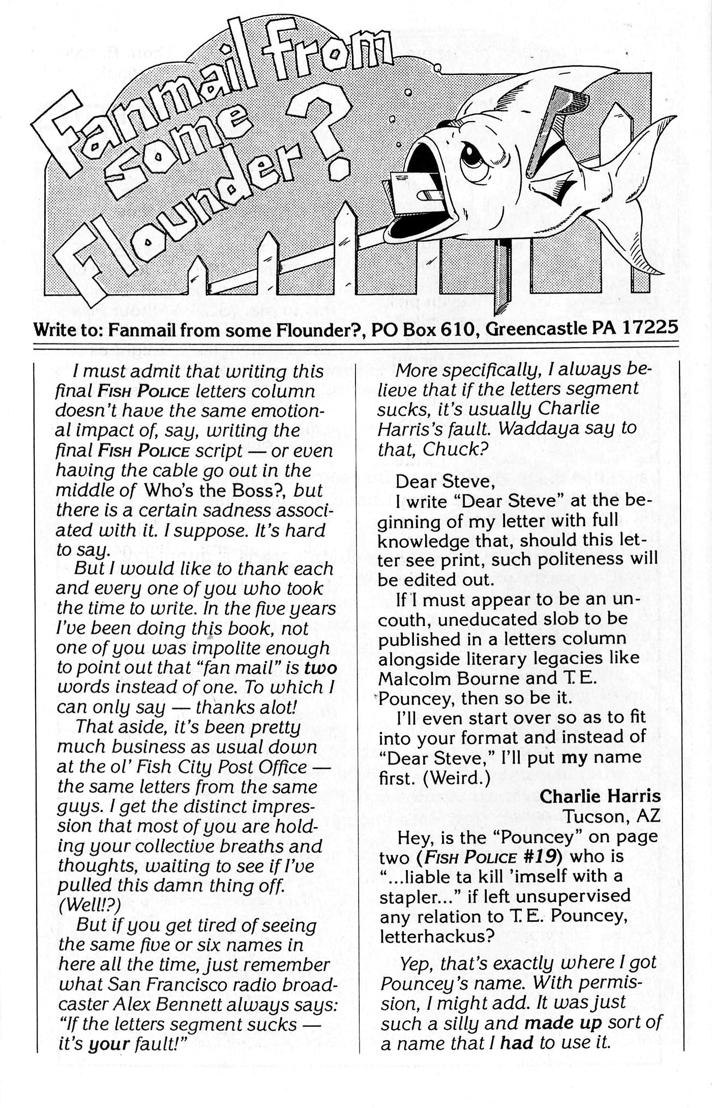 Read online The Fish Police comic -  Issue #26 - 28