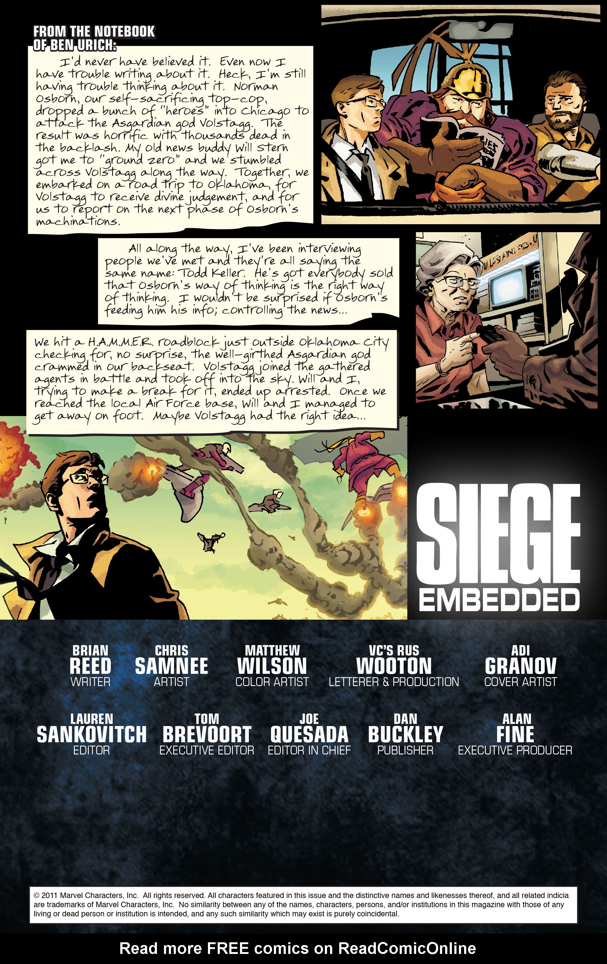Read online Siege: Embedded comic -  Issue #3 - 2