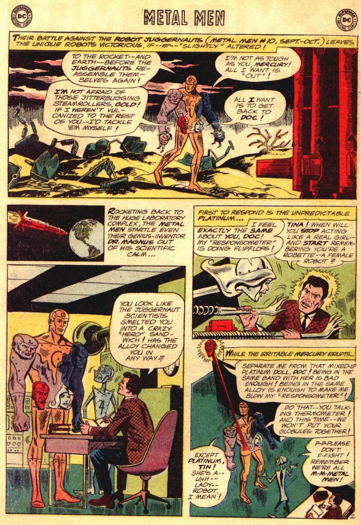 Read online Metal Men (1963) comic -  Issue #10 - 4
