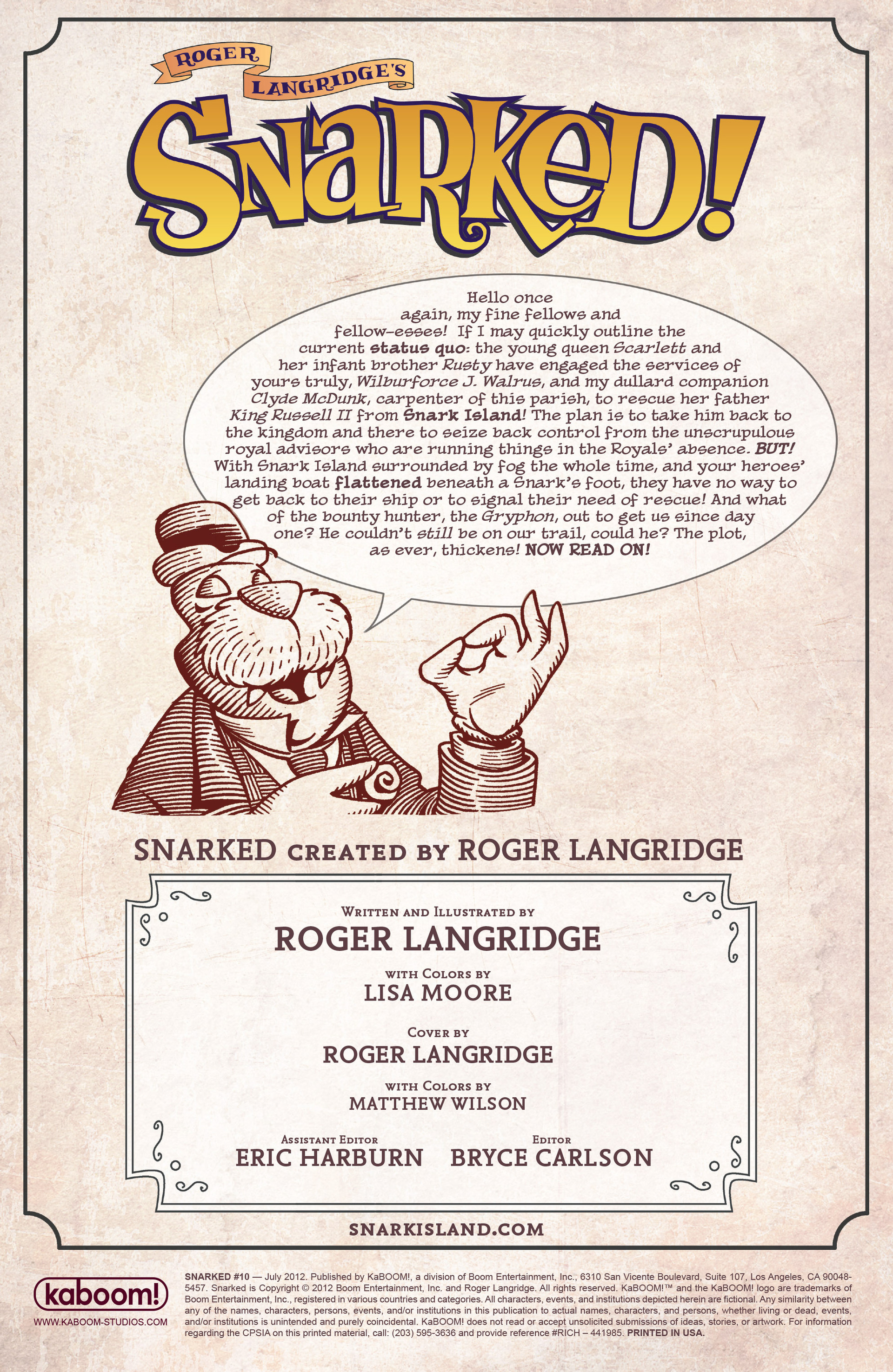 Read online Snarked comic -  Issue #10 - 2