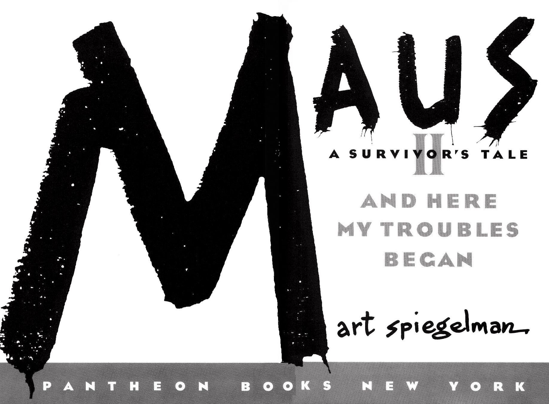 Read online Maus: A Survivor's Tale comic -  Issue # TPB 2 - 4