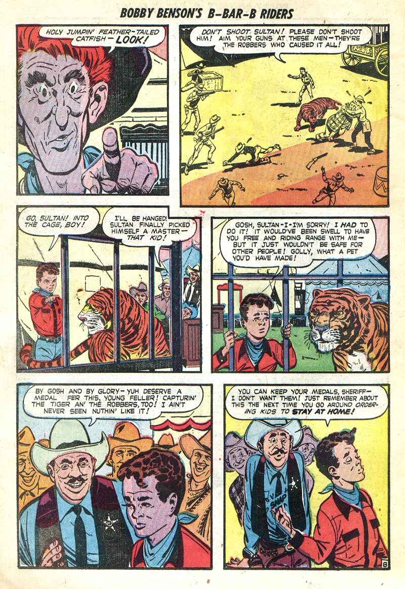 Read online Bobby Benson's B-Bar-B Riders comic -  Issue #3 - 10