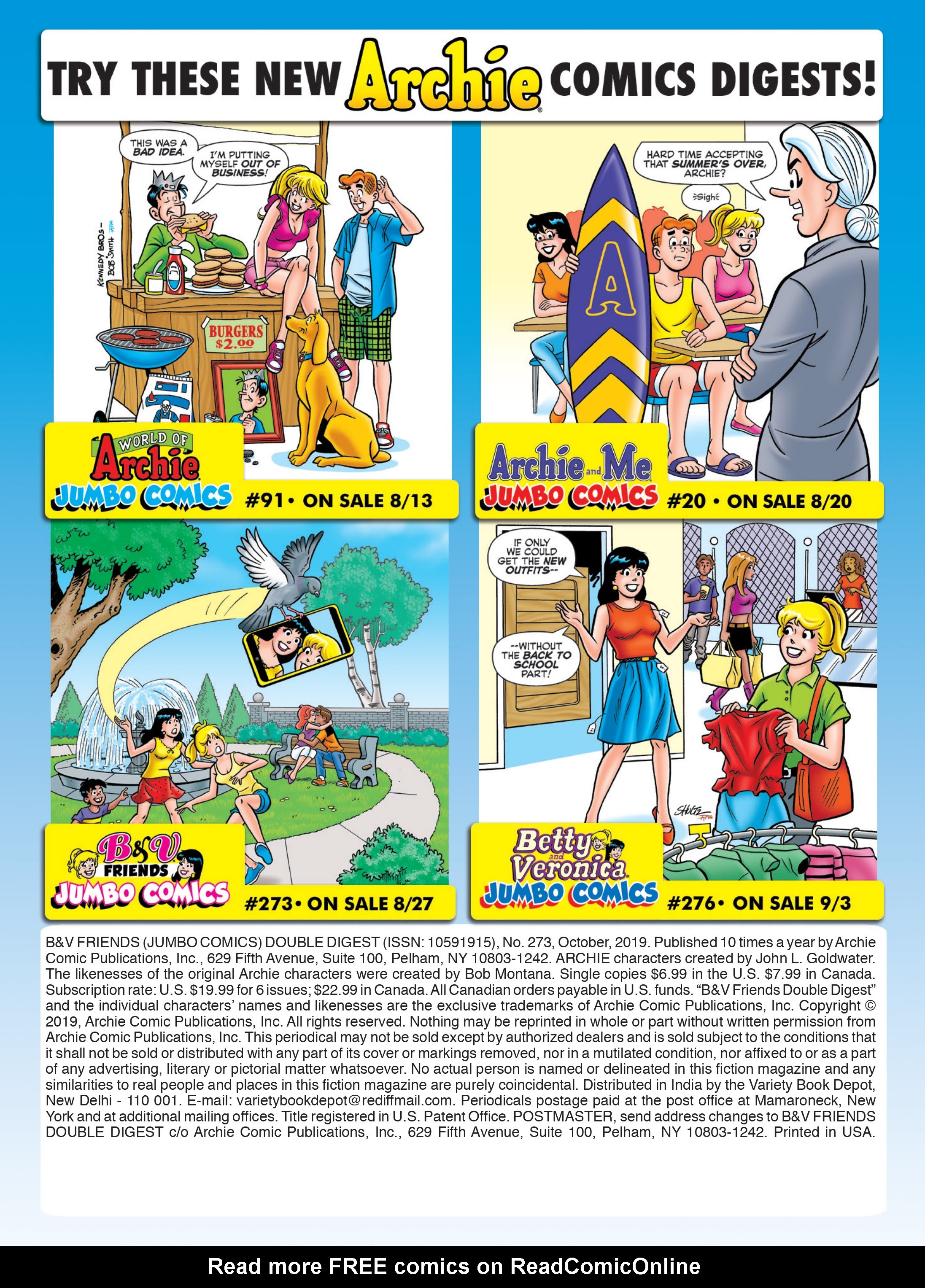 Read online Betty & Veronica Friends Double Digest comic -  Issue #273 - 183