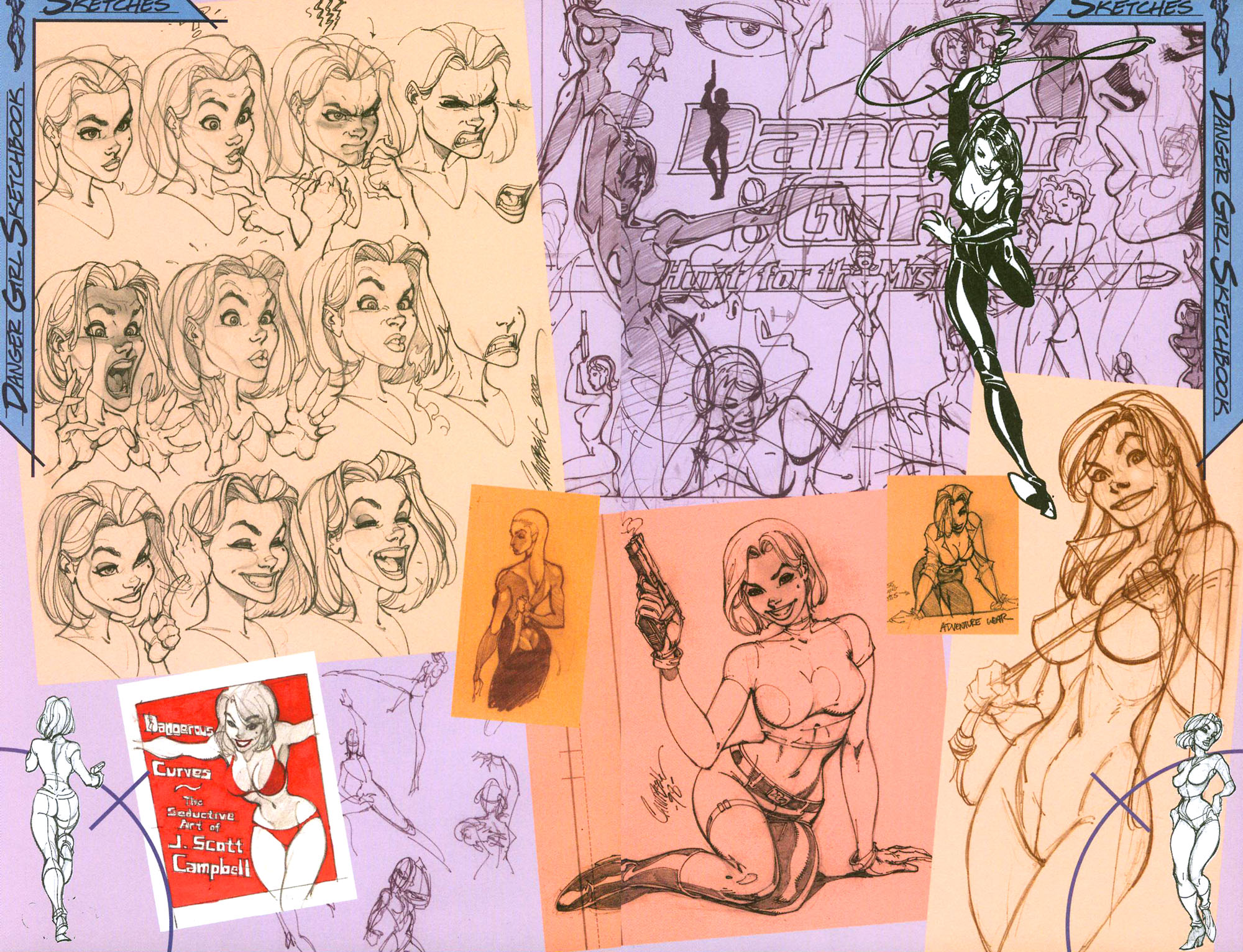 Read online J. Scott Campbell's Danger Girl Sketchbook comic -  Issue # Full - 14