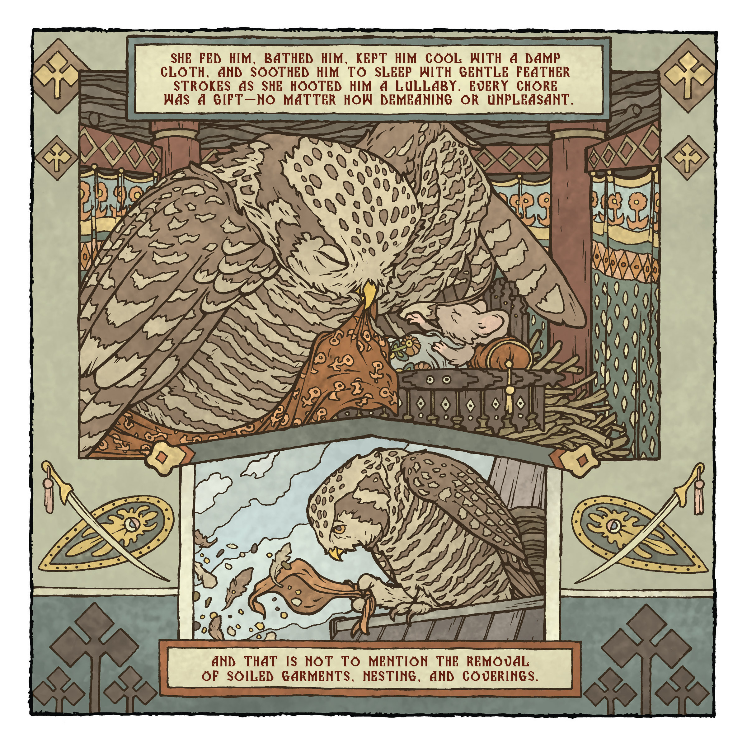 Read online Mouse Guard: The Owlhen Caregiver comic -  Issue #1 - 6