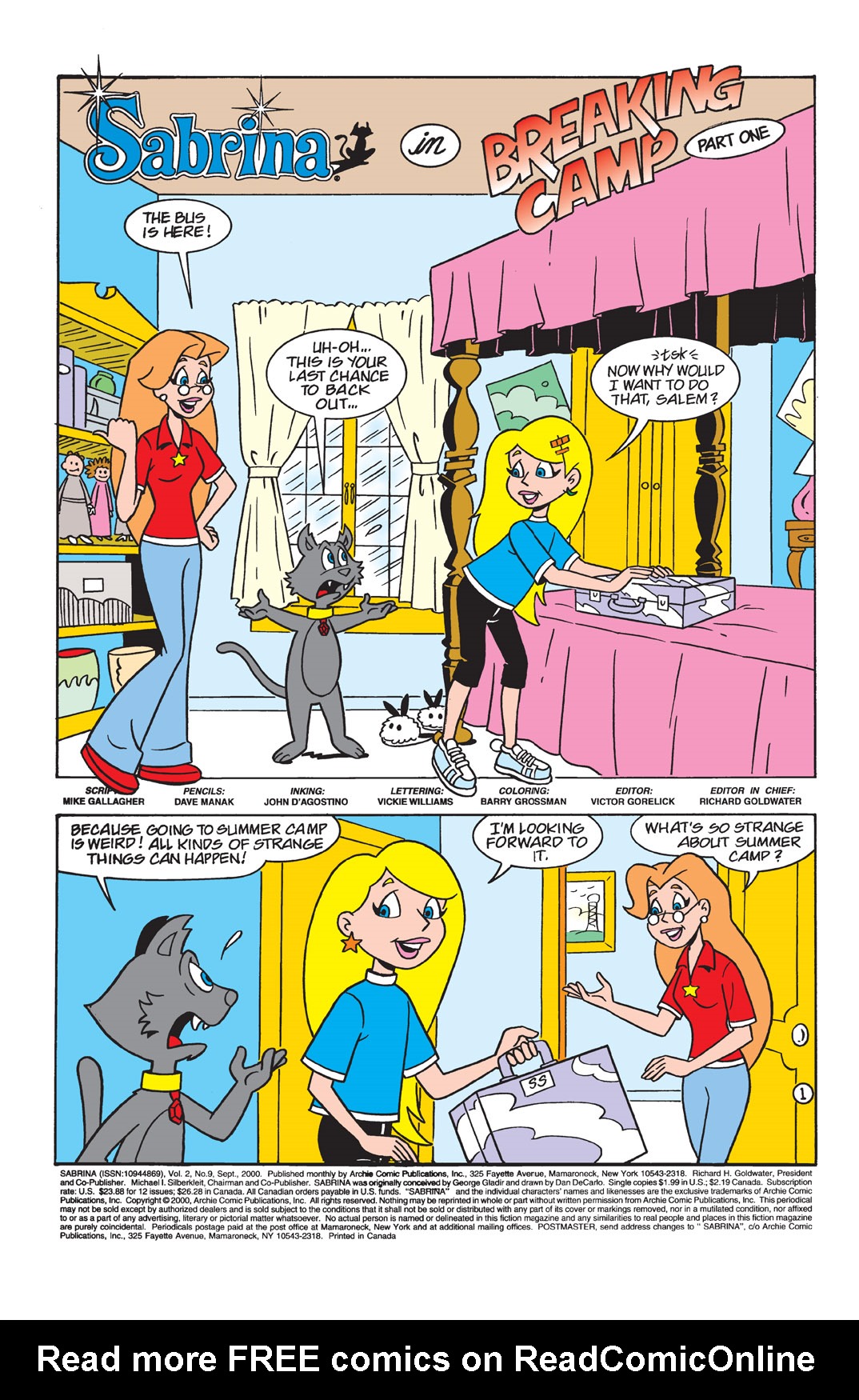 Read online Sabrina the Teenage Witch (2000) comic -  Issue #9 - 2