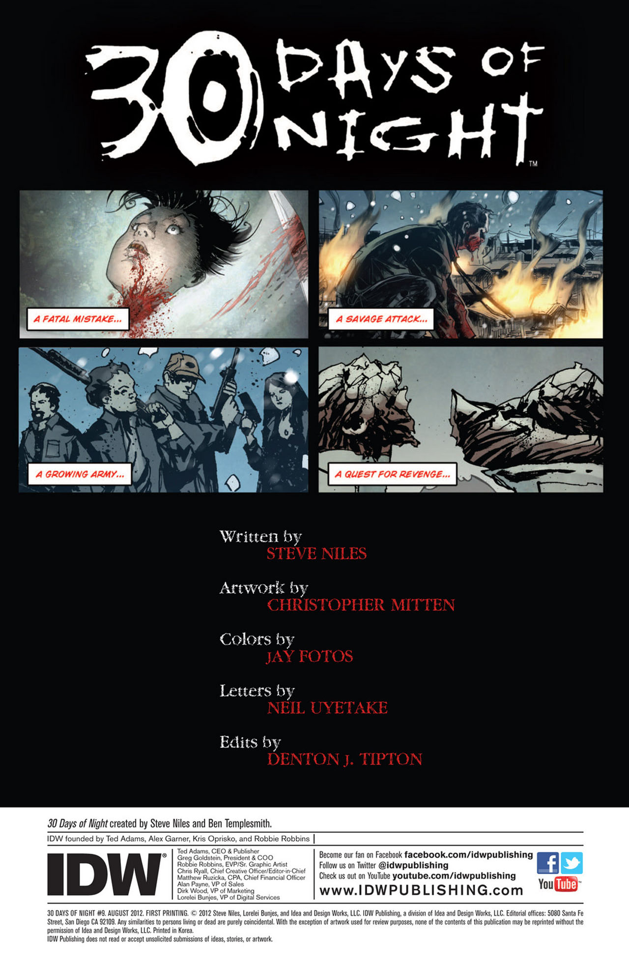 Read online 30 Days of Night (2011) comic -  Issue #9 - 2