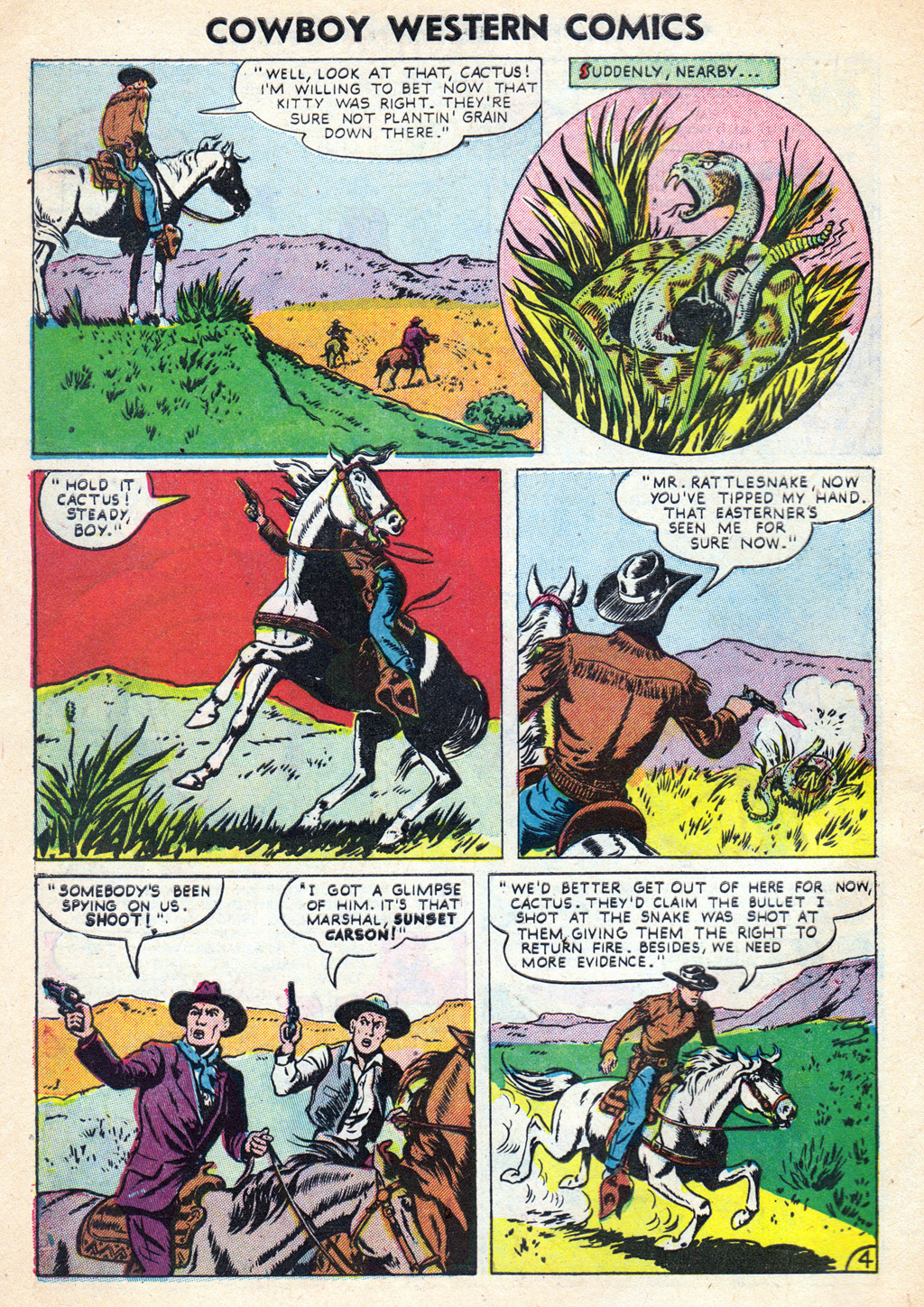 Read online Cowboy Western Comics (1948) comic -  Issue #35 - 6