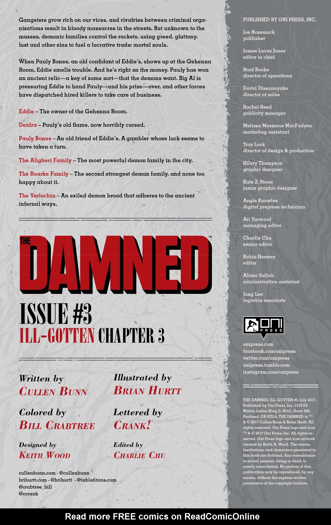 Read online The Damned comic -  Issue #3 - 2