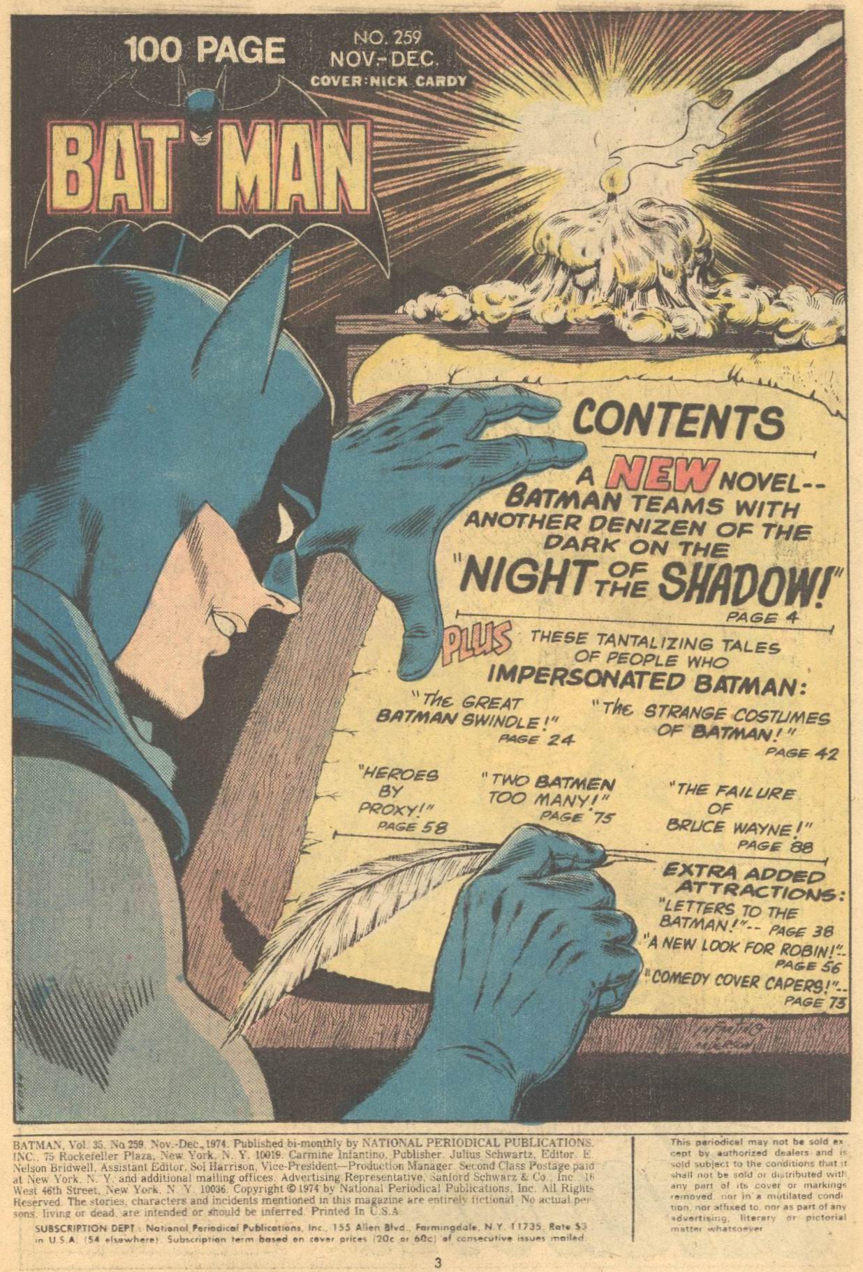 Read online Batman (1940) comic -  Issue #259 - 3