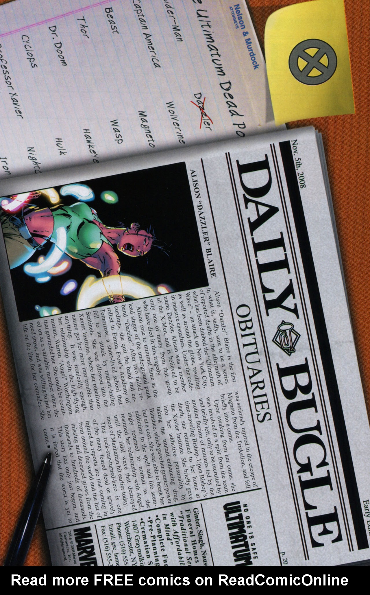 Read online Ultimatum: X-Men Requiem comic -  Issue # Full - 29