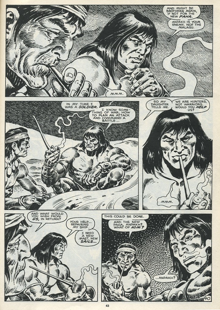 Read online The Savage Sword Of Conan comic -  Issue #167 - 45