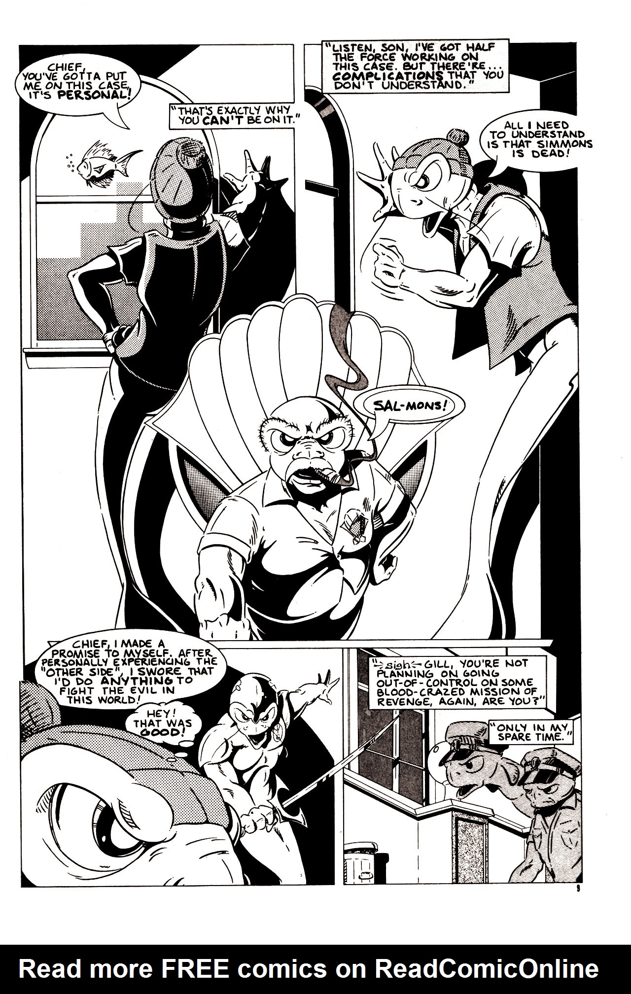 Read online The Fish Police comic -  Issue #6 - 12