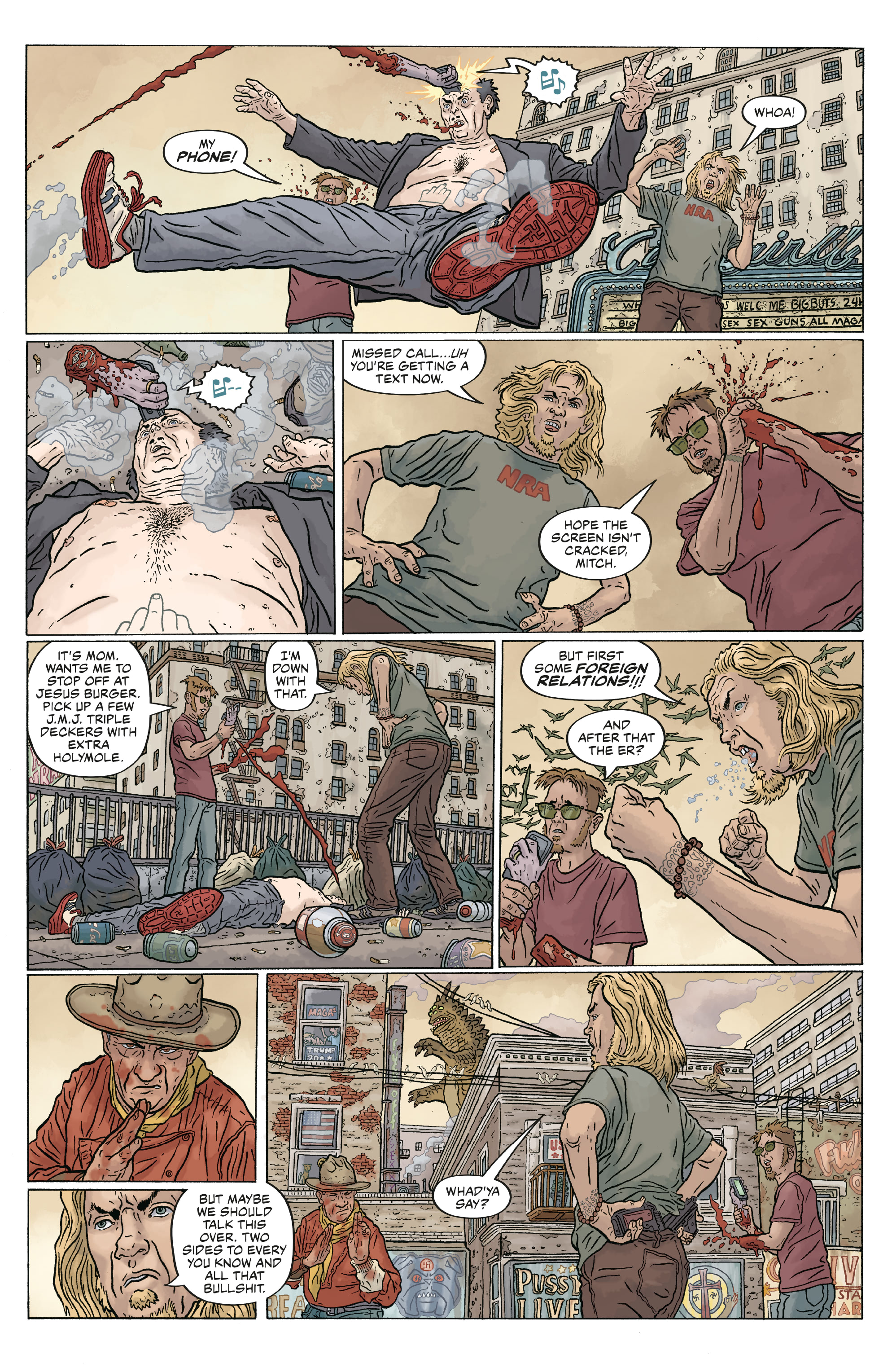 Read online Shaolin Cowboy: Cruel to Be Kin comic -  Issue #6 - 9
