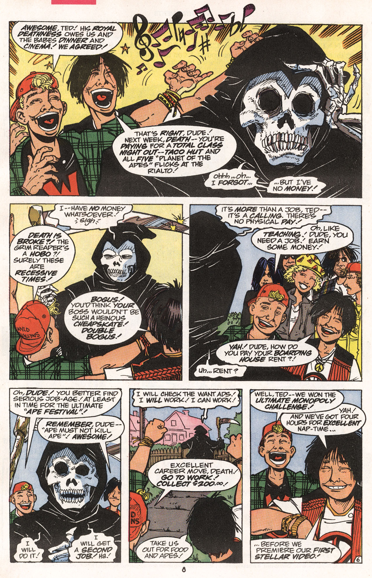 Read online Bill & Ted's Excellent Comic Book comic -  Issue #5 - 8