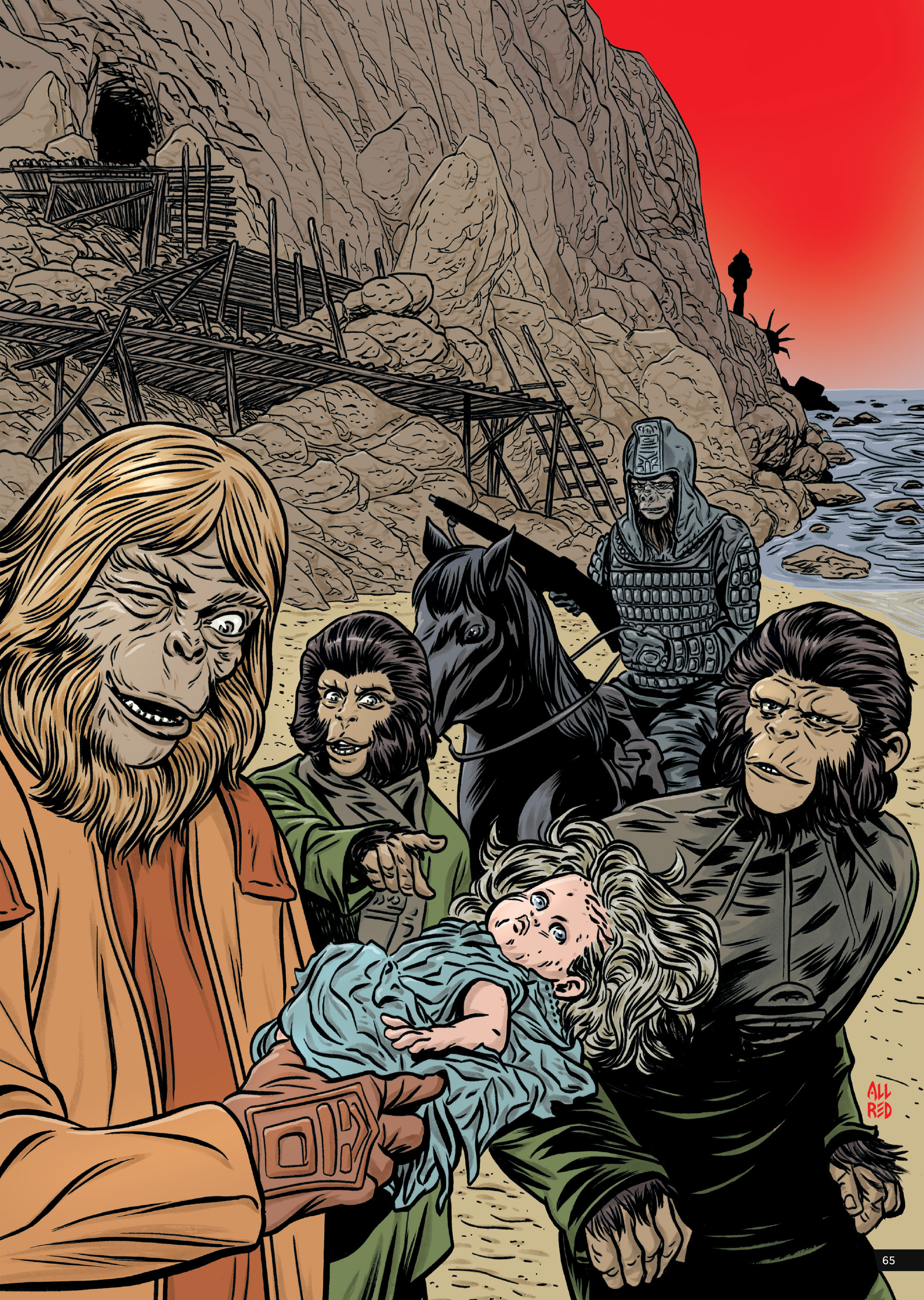 Read online Planet of the Apes Artist Tribute comic -  Issue # TPB - 65