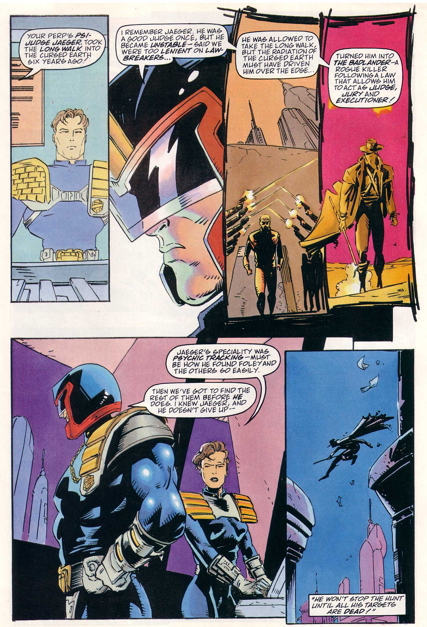 Read online Judge Dredd Lawman of the Future comic -  Issue #23 - 24