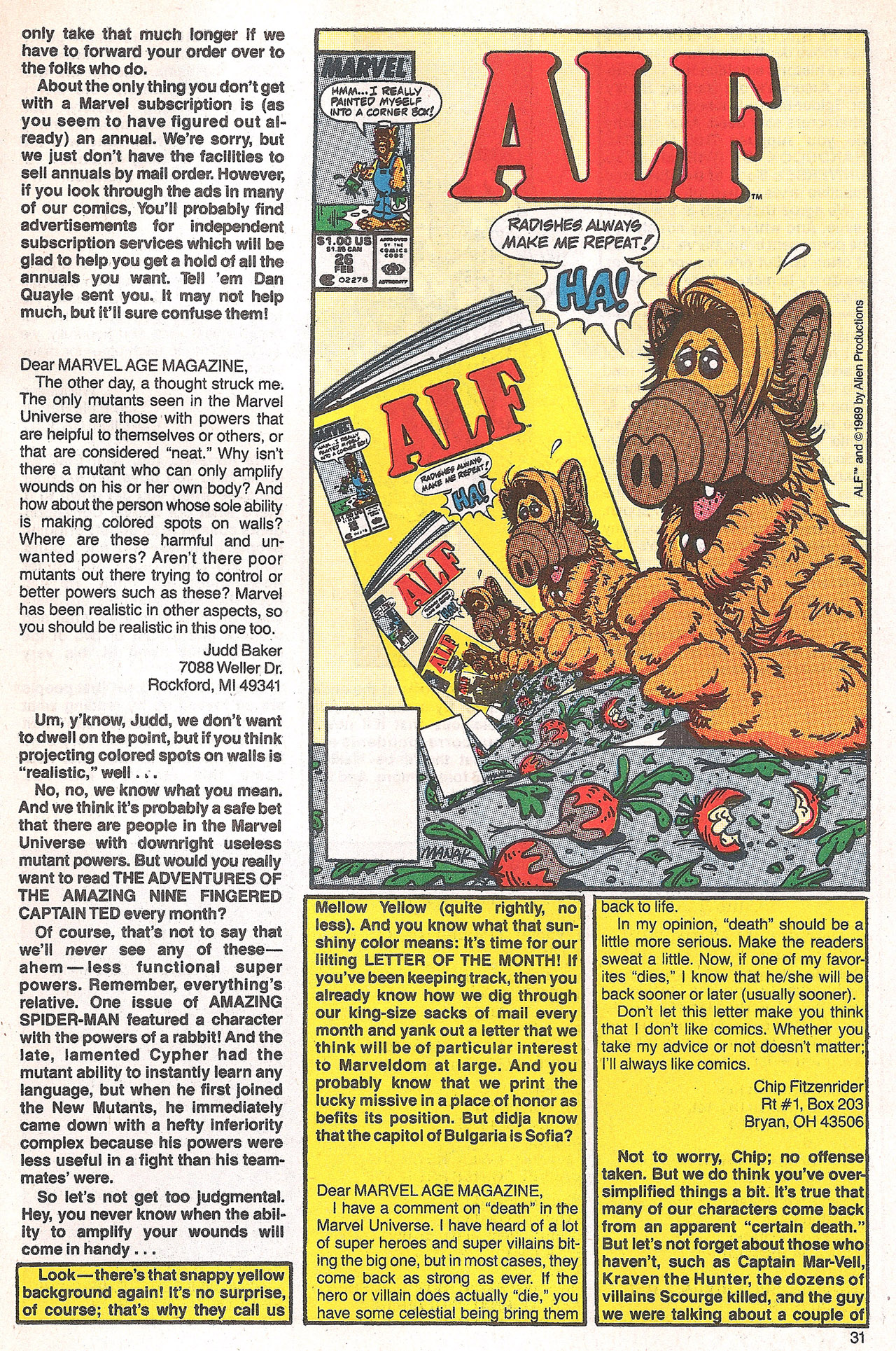 Read online Marvel Age comic -  Issue #84 - 32