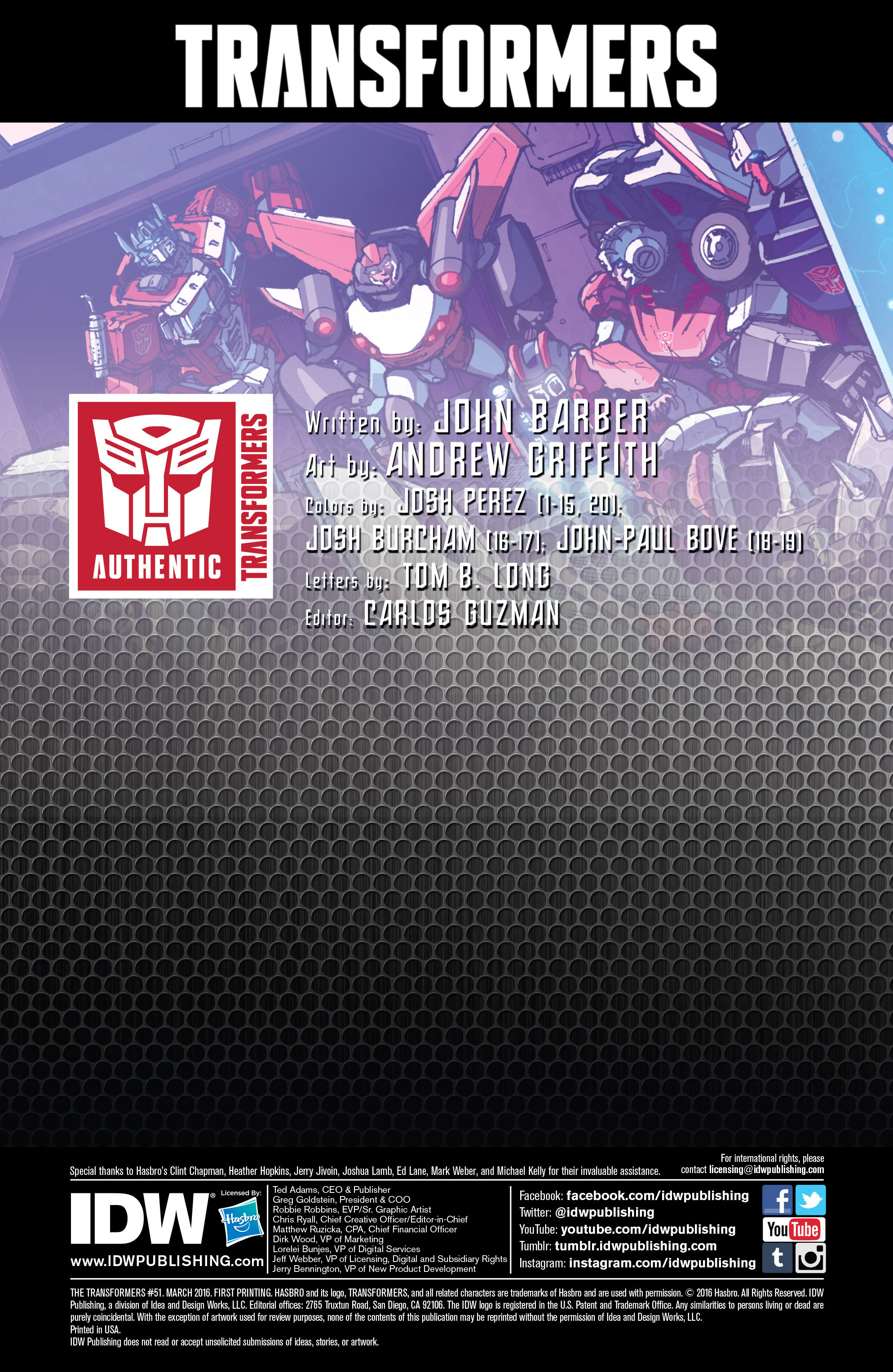 Read online The Transformers (2014) comic -  Issue #51 - 2