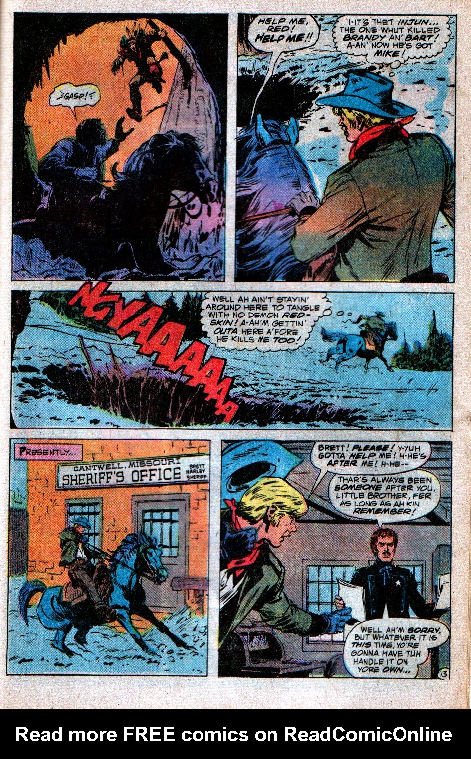 Read online Weird Western Tales (1972) comic -  Issue #43 - 16