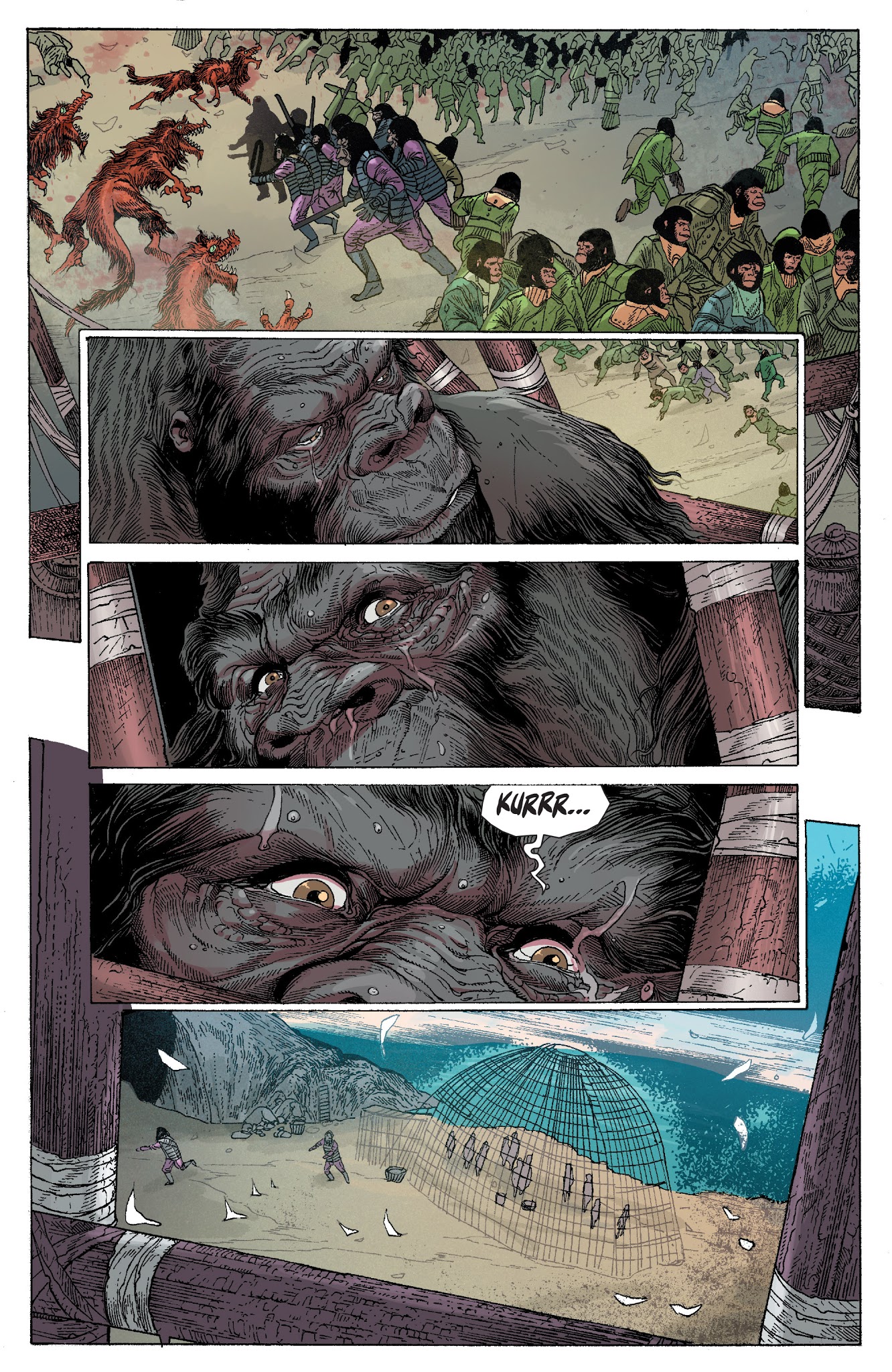 Read online Kong on the Planet of the Apes comic -  Issue #5 - 5