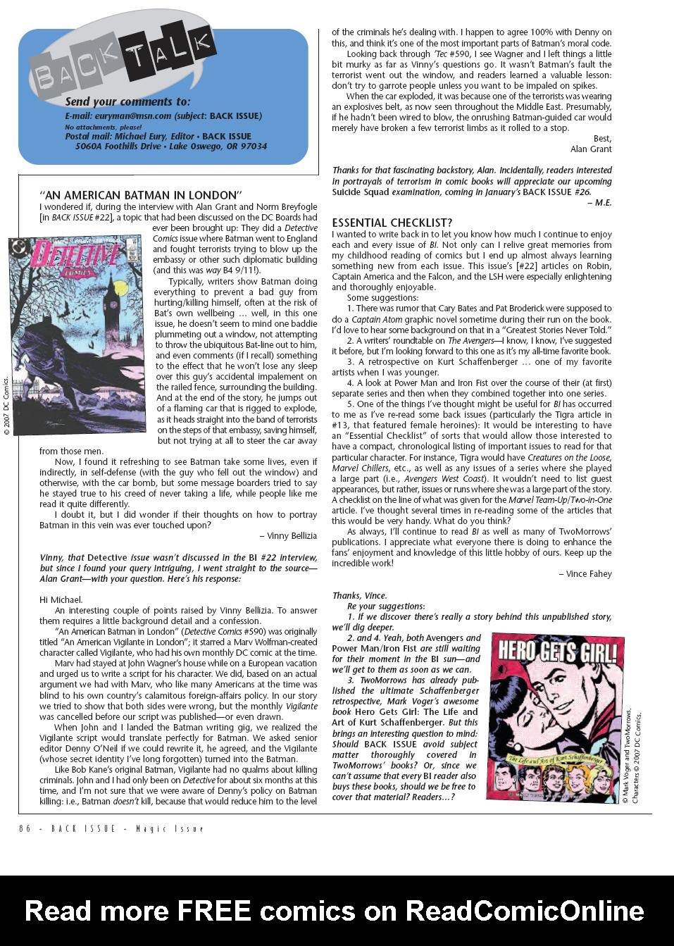 Read online Back Issue comic -  Issue #24 - 88