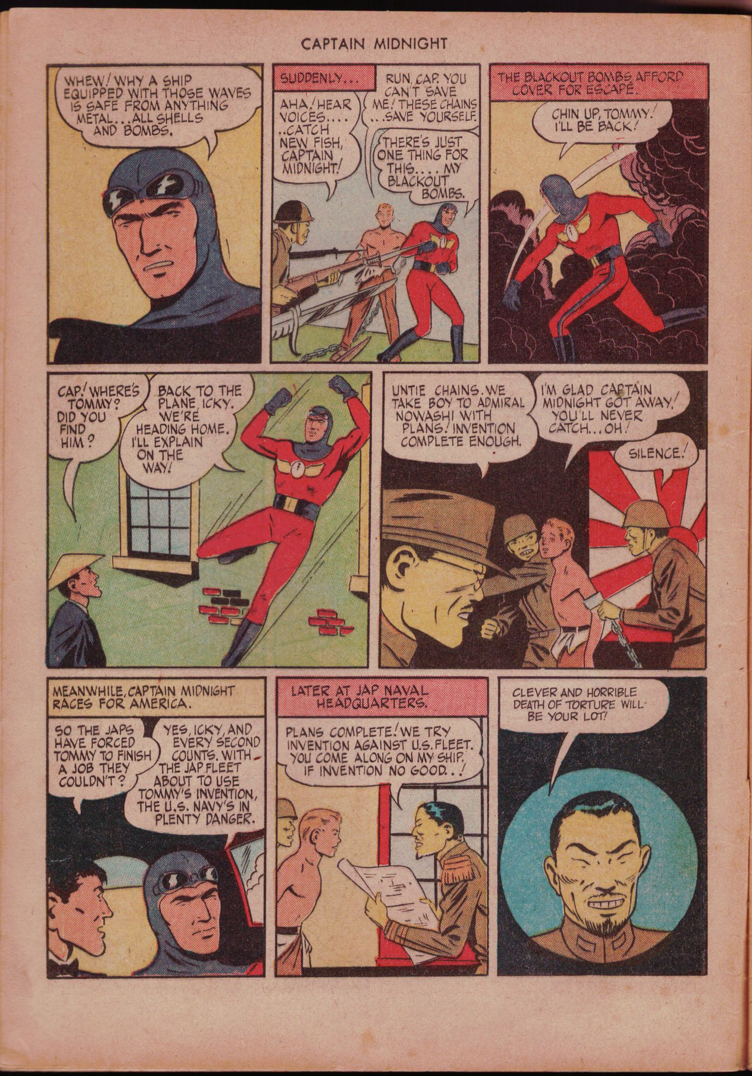 Read online Captain Midnight (1942) comic -  Issue #28 - 8