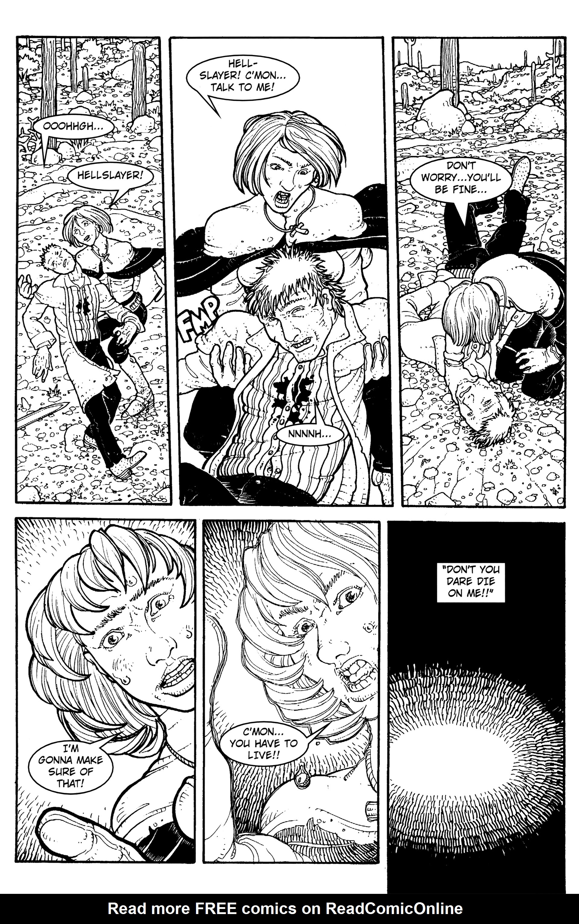 Read online Warrior Nun: Black & White comic -  Issue #15 - 9