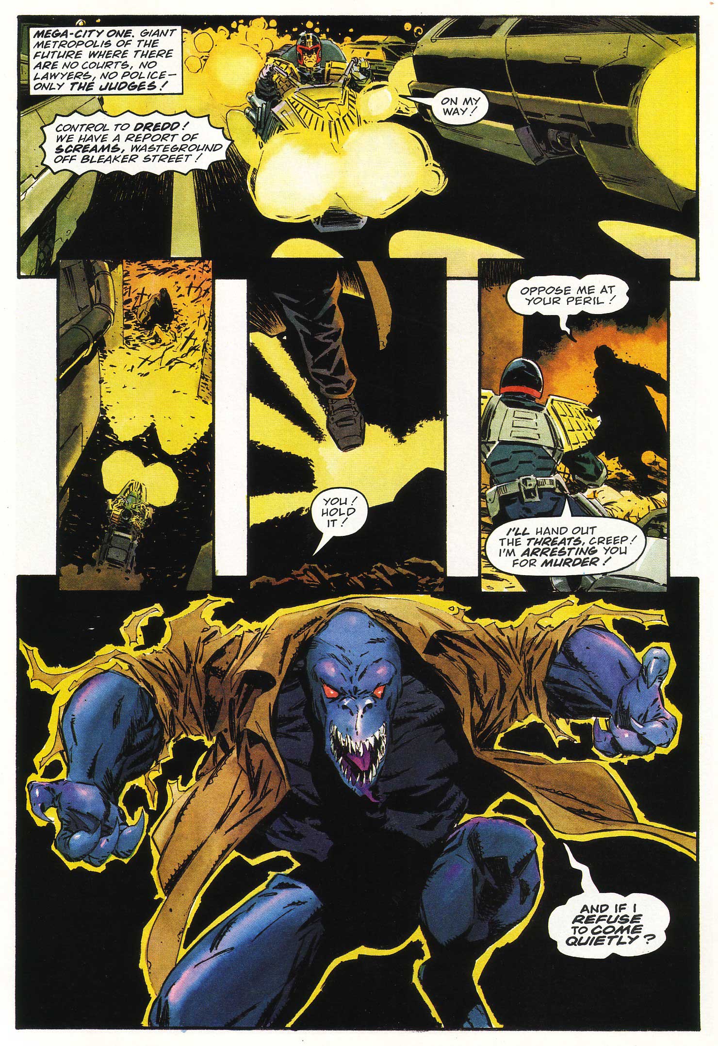 Read online Judge Dredd Lawman of the Future comic -  Issue #4 - 6