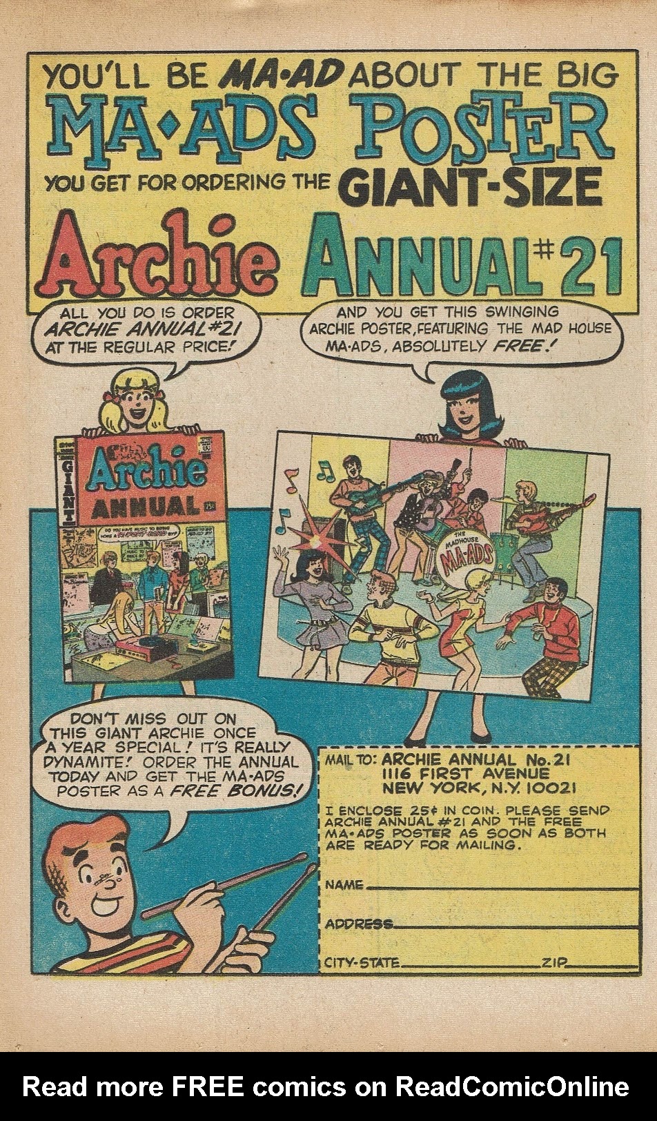 Read online Reggie and Me (1966) comic -  Issue #36 - 12