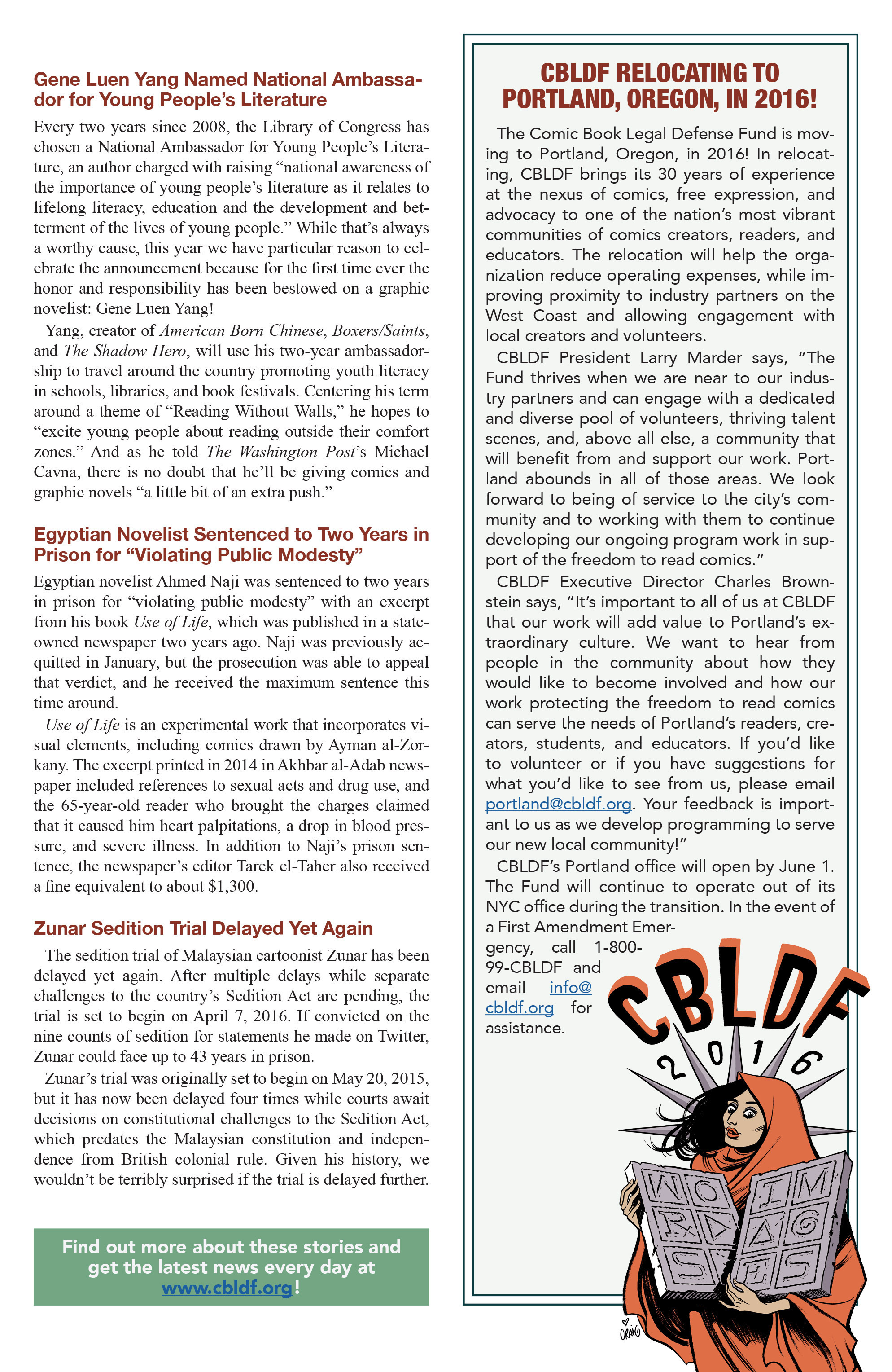 Read online CBLDF Defender comic -  Issue #5 - 5