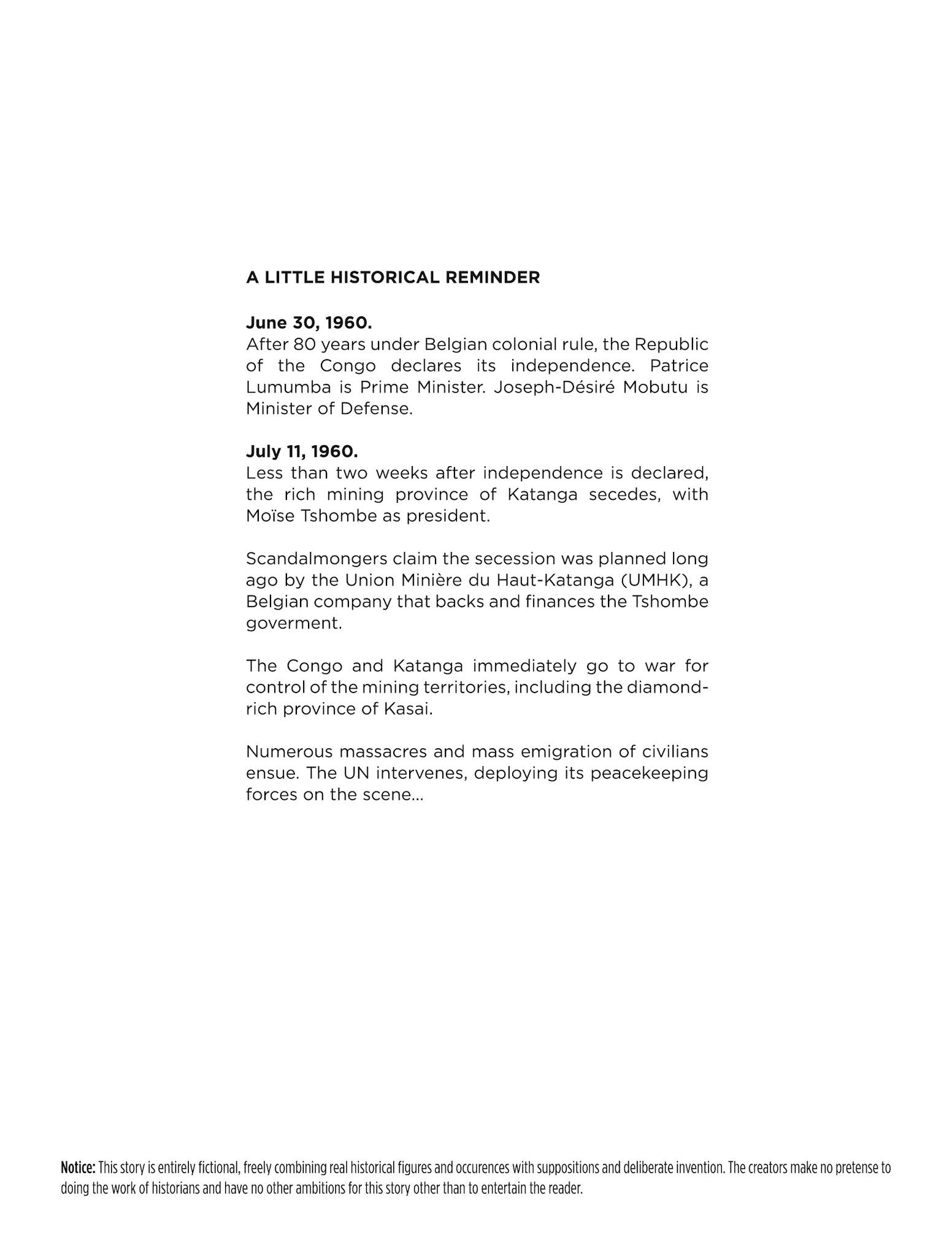 Read online Katanga comic -  Issue #1 - 4