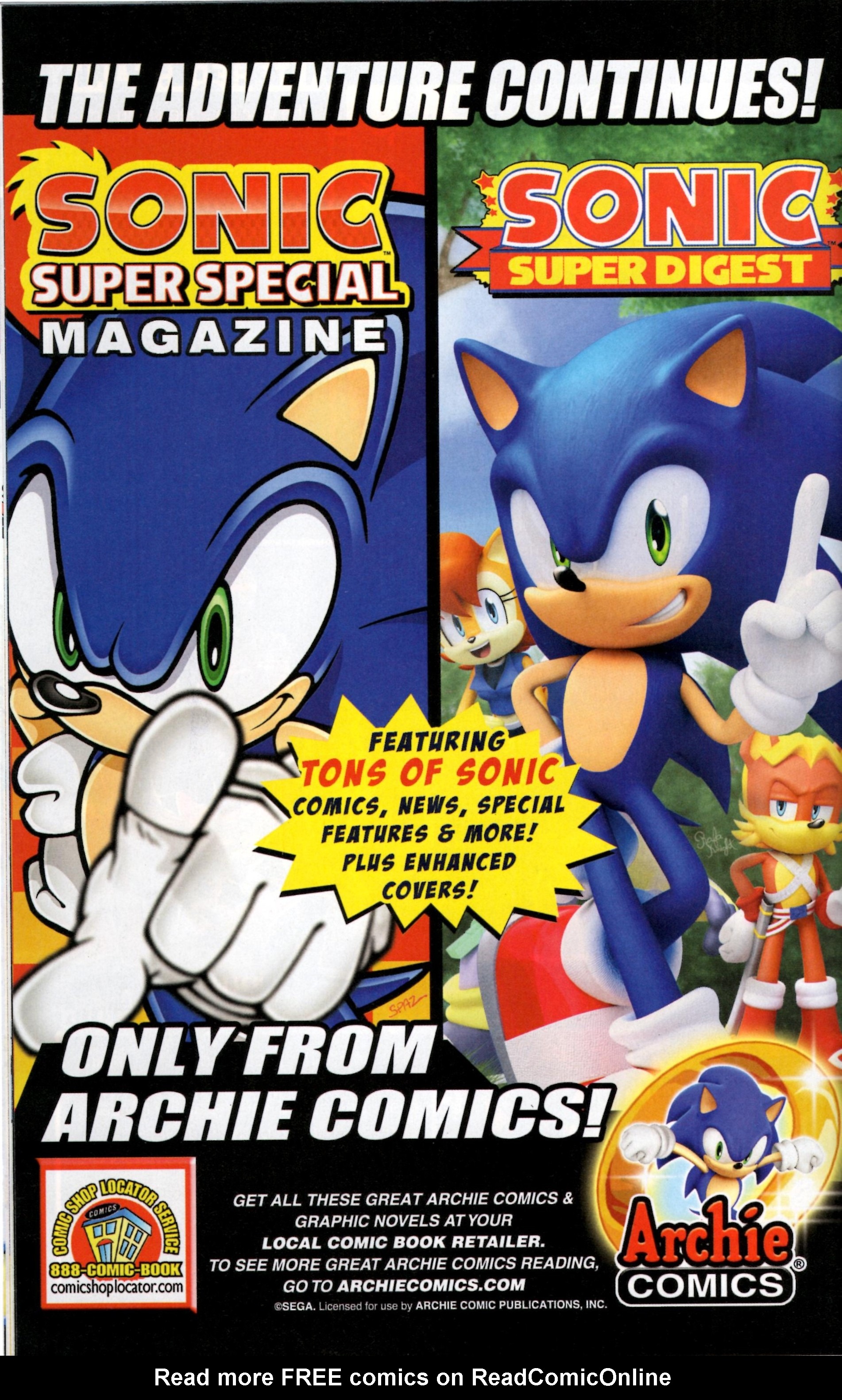 Read online Free Comic Book Day 2014 comic -  Issue # Archie Sonic the Hedgehog - Sonic Comic Origins - 15