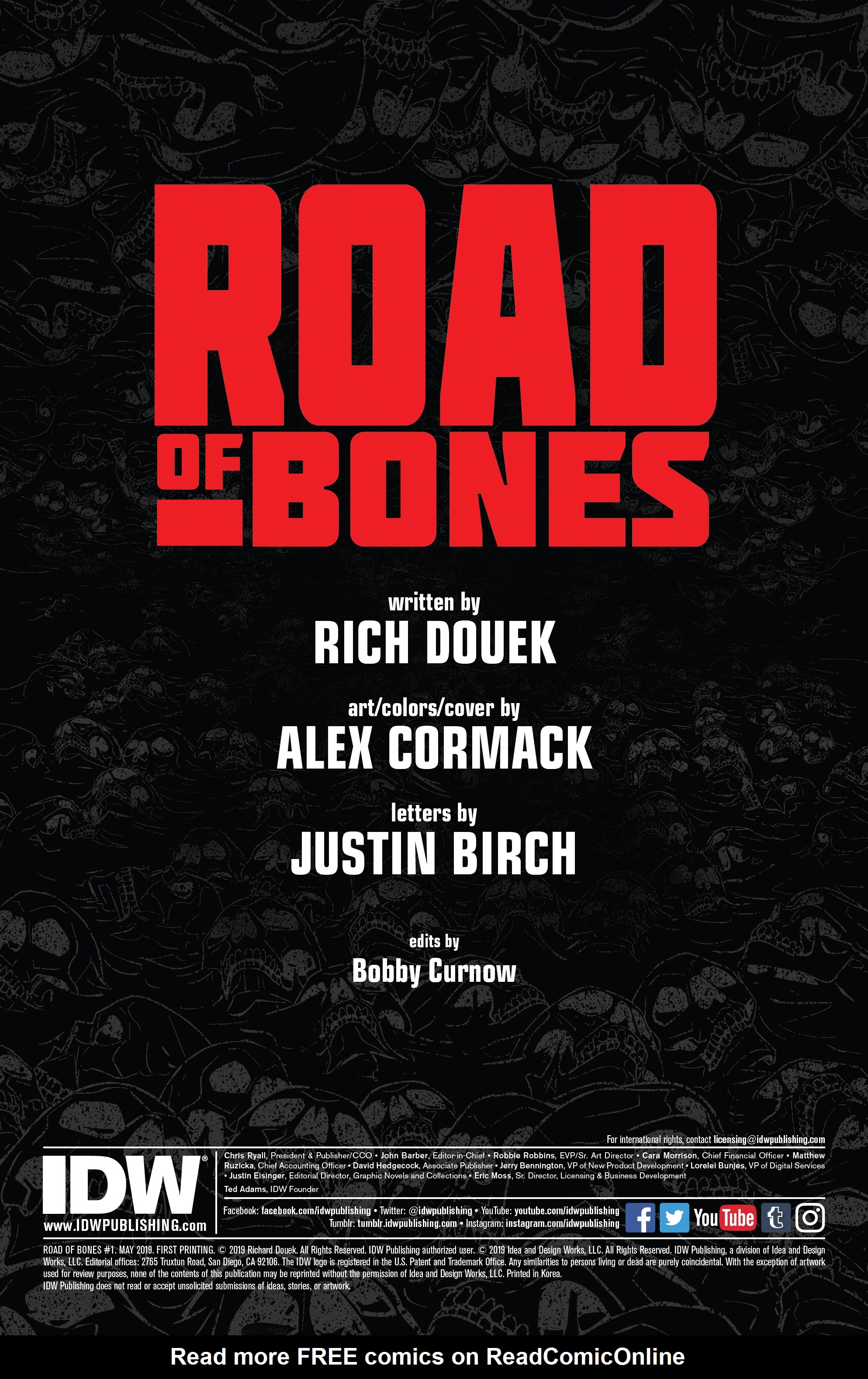 Read online Road of Bones comic -  Issue #1 - 2