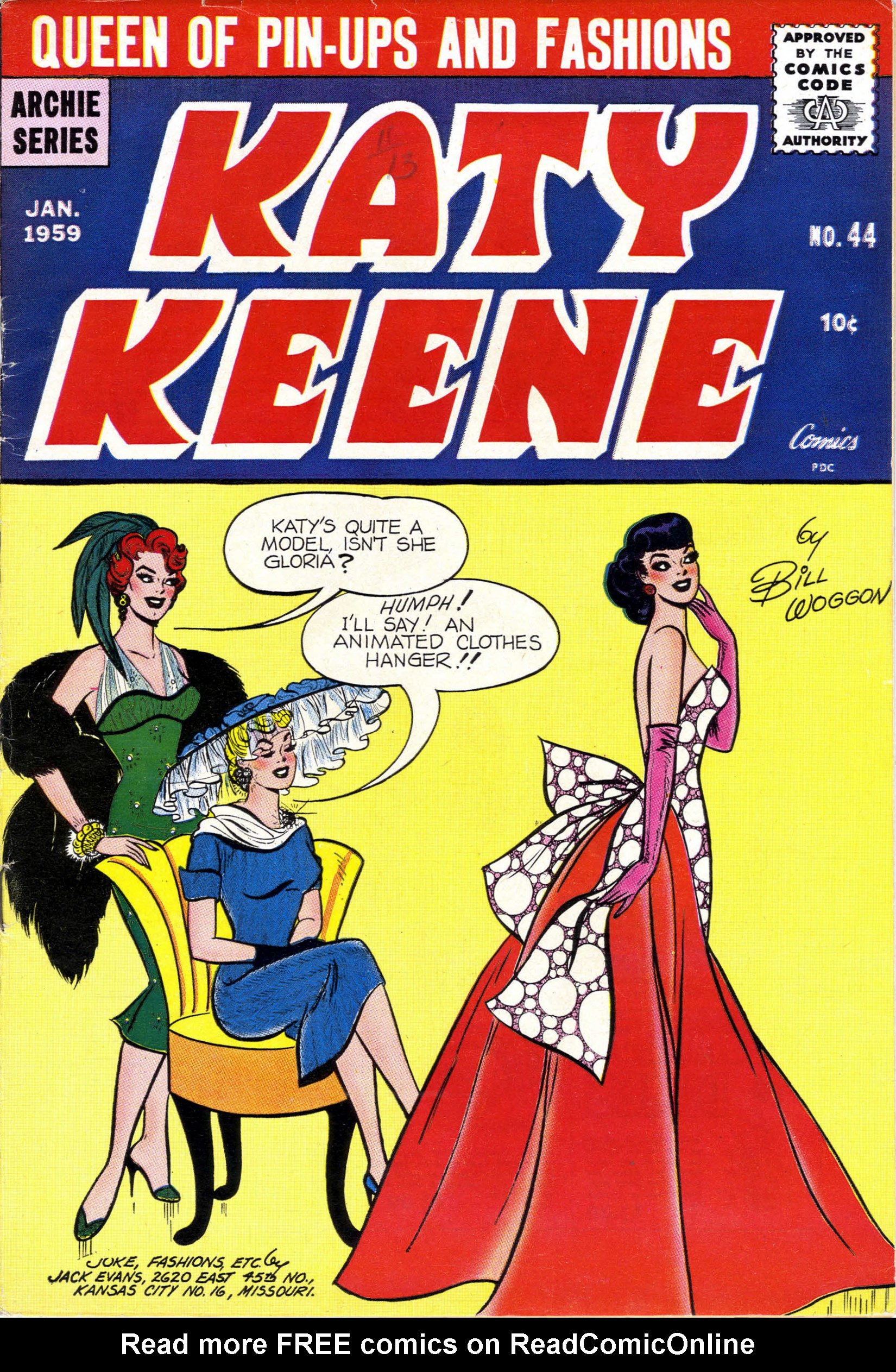 Read online Katy Keene (1949) comic -  Issue #44 - 1