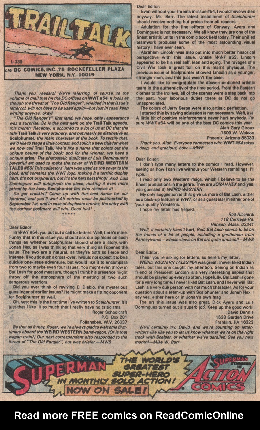 Read online Weird Western Tales (1972) comic -  Issue #60 - 32