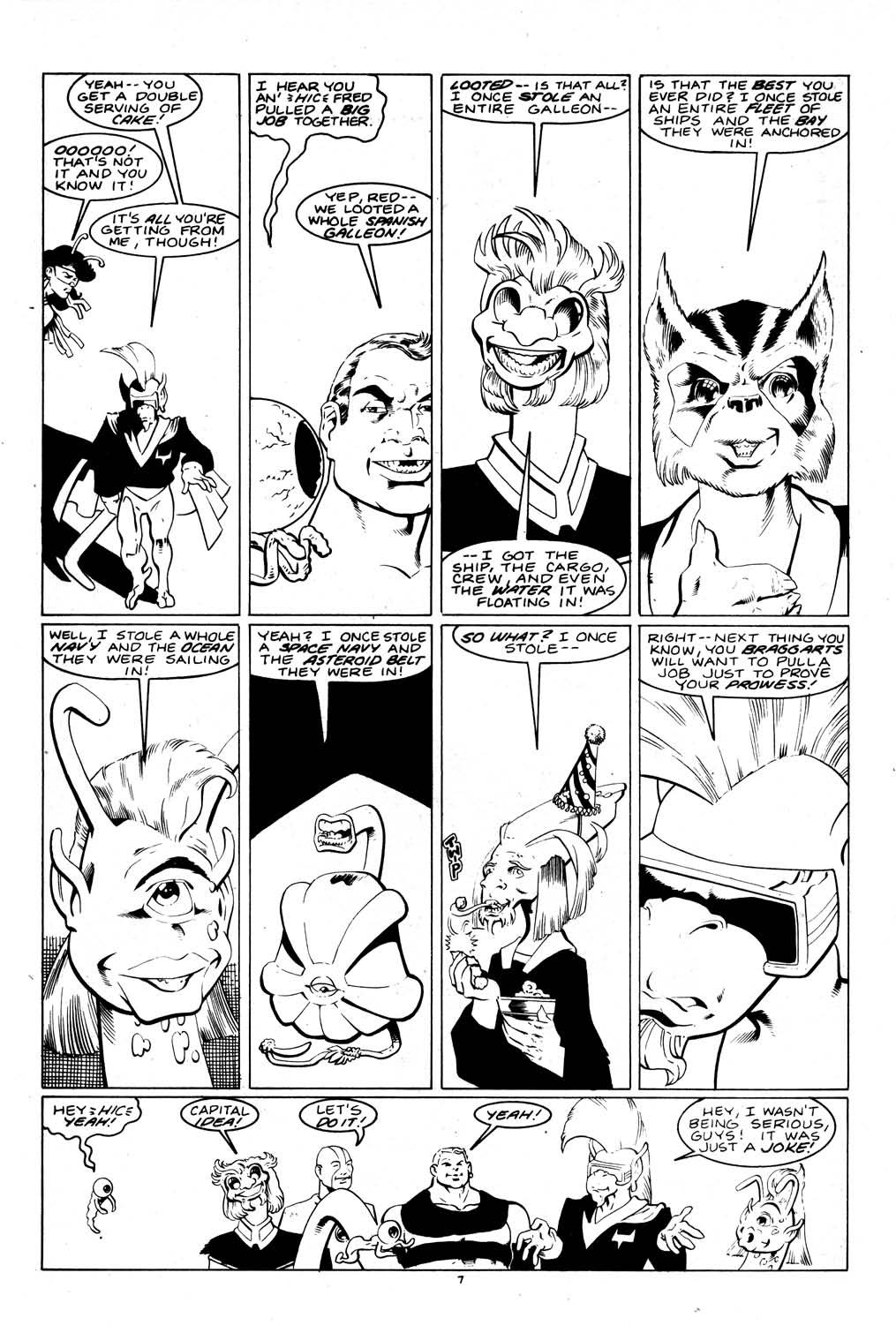 Read online Aristocratic Xtraterrestrial Time-Traveling Thieves comic -  Issue #12 - 9