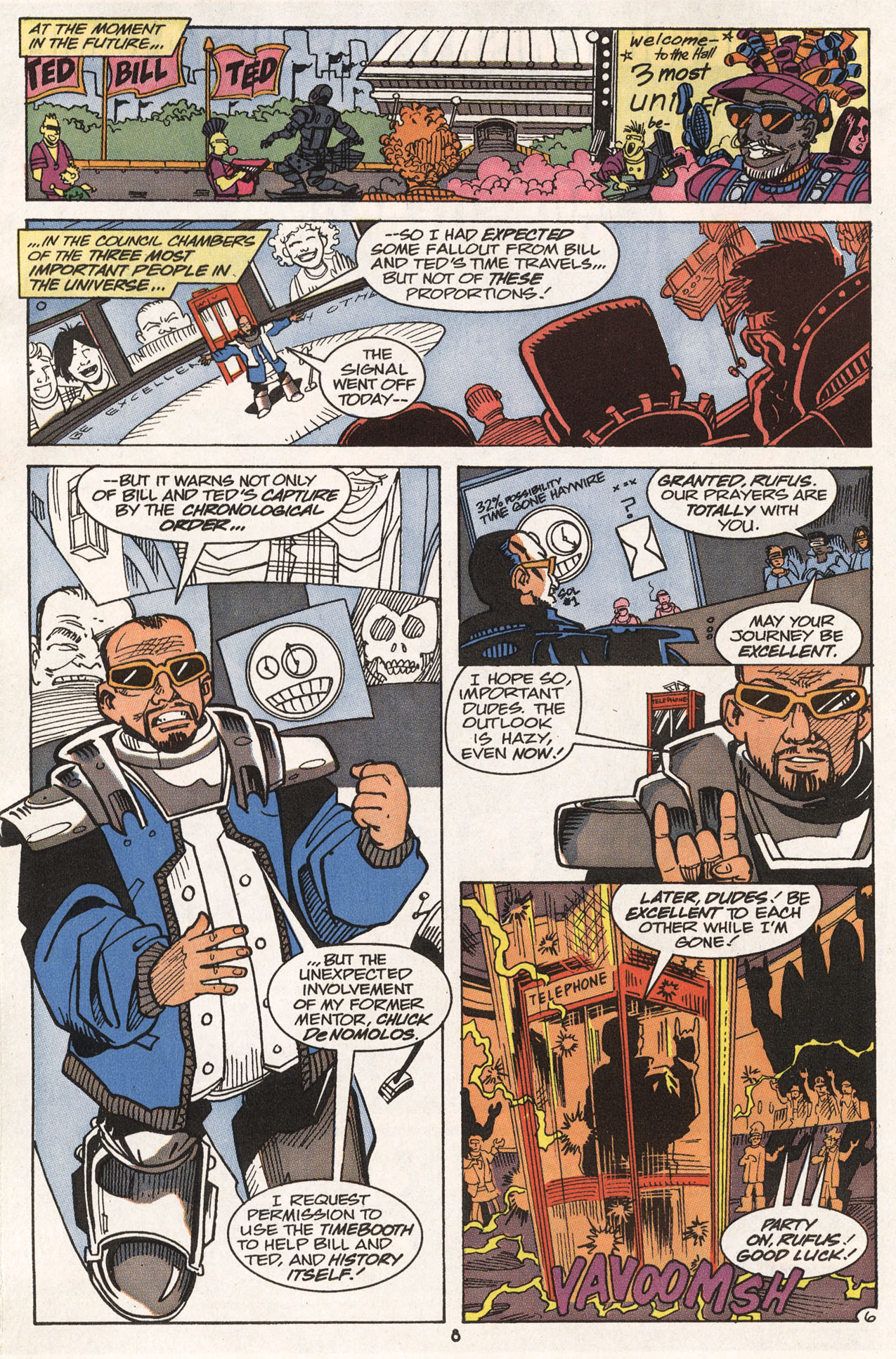 Read online Bill & Ted's Excellent Comic Book comic -  Issue #6 - 9