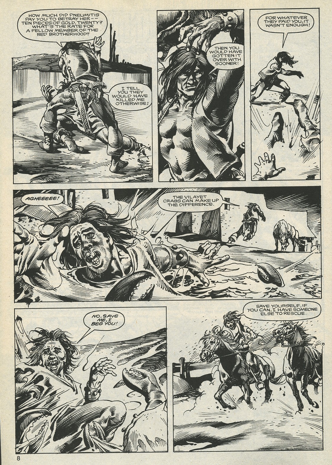 Read online The Savage Sword Of Conan comic -  Issue #127 - 8