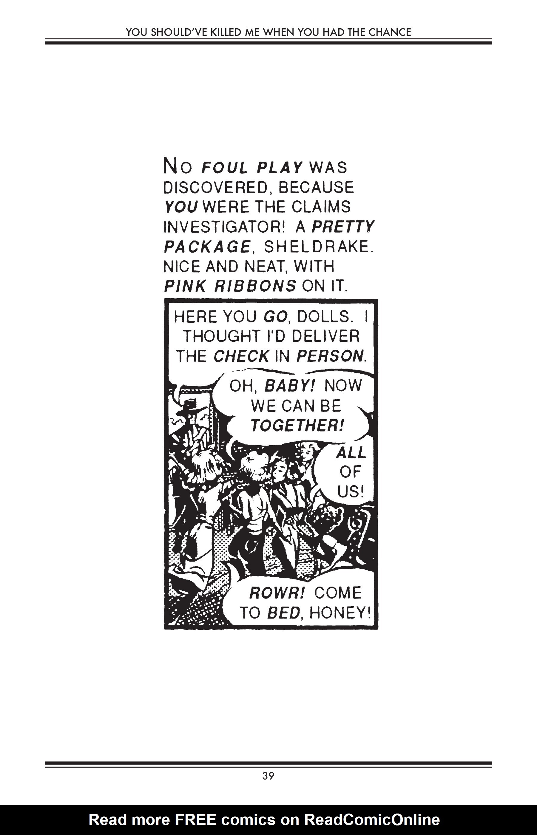 Read online You Should Have Killed Me When You Had The Chance!: Quality Jollity Super Special comic -  Issue # TPB - 39