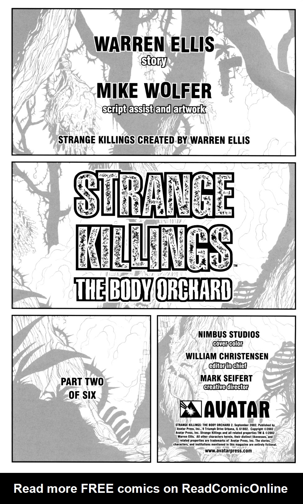 Read online Strange Killings: The Body Orchard comic -  Issue #2 - 2