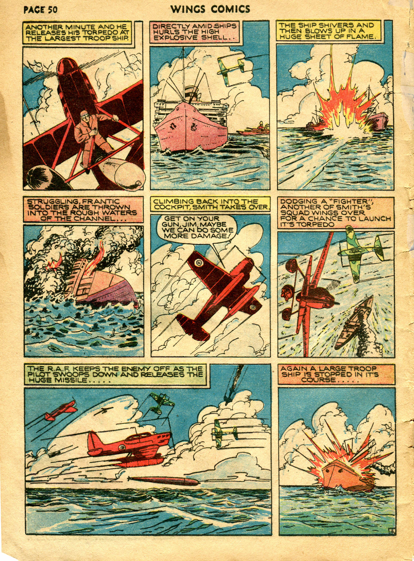 Read online Wings Comics comic -  Issue #5 - 52