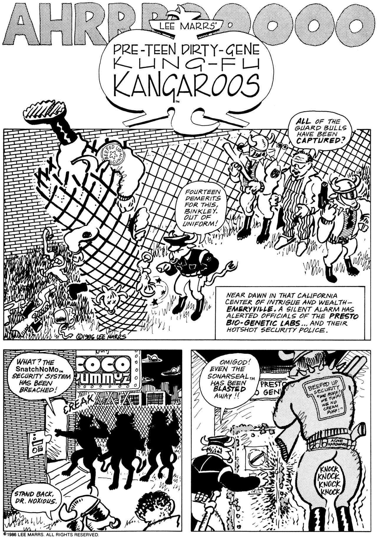 Read online Pre-Teen Dirty-Gene Kung-Fu Kangaroos comic -  Issue #1 - 3