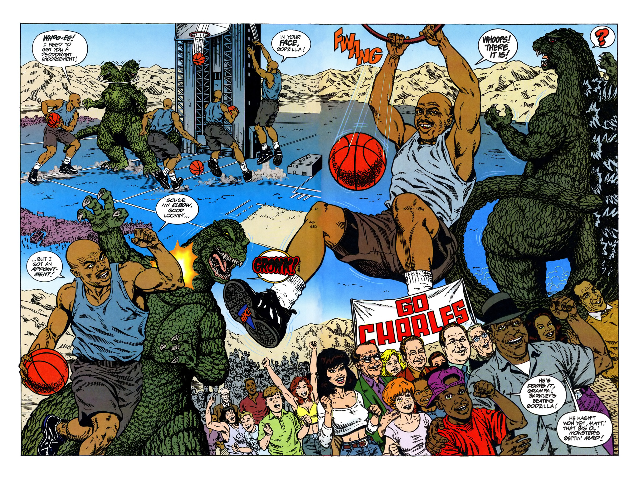 Read online Godzilla vs. Barkley comic -  Issue # Full - 22