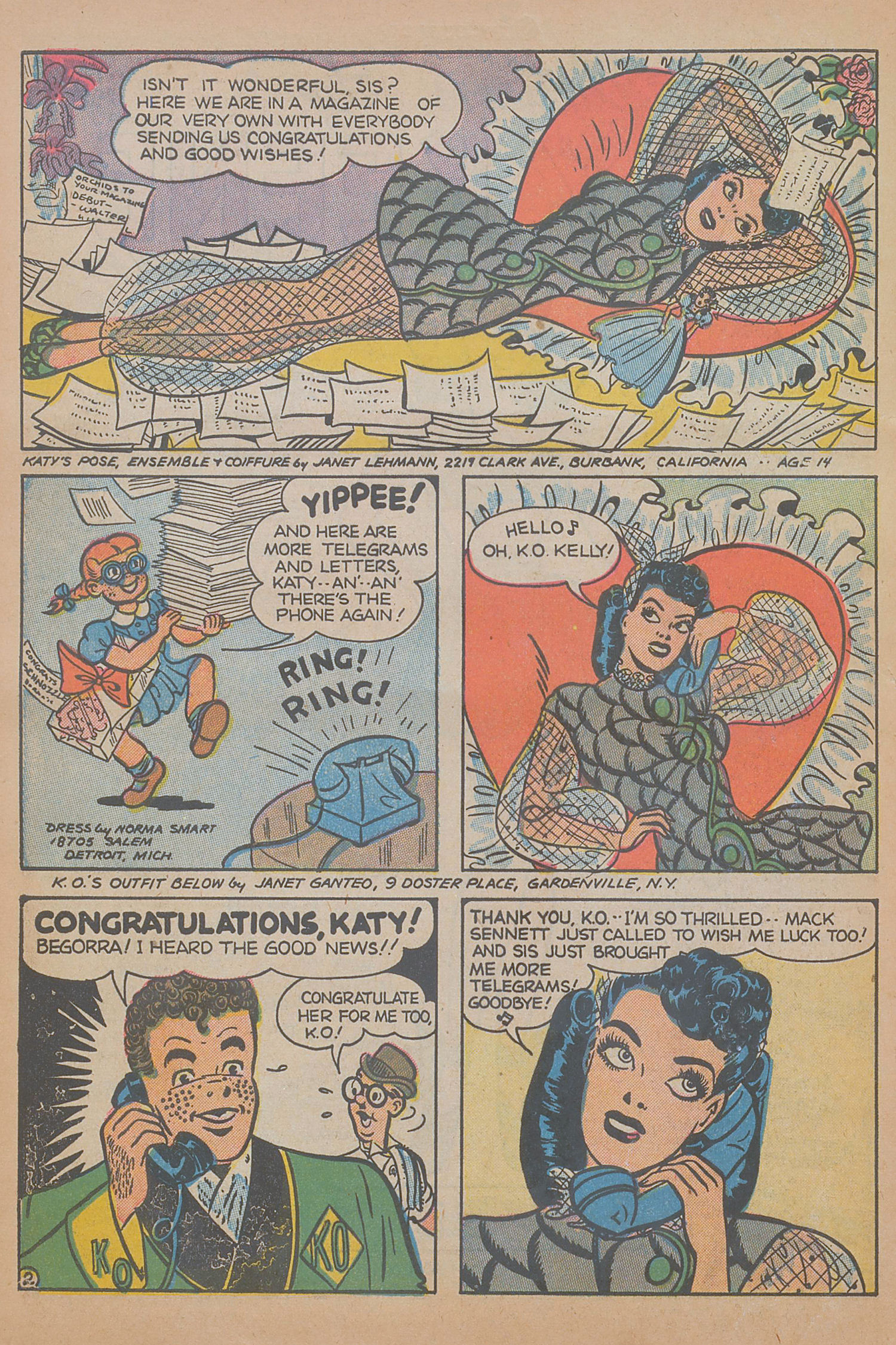Read online Katy Keene (1949) comic -  Issue #1 - 4