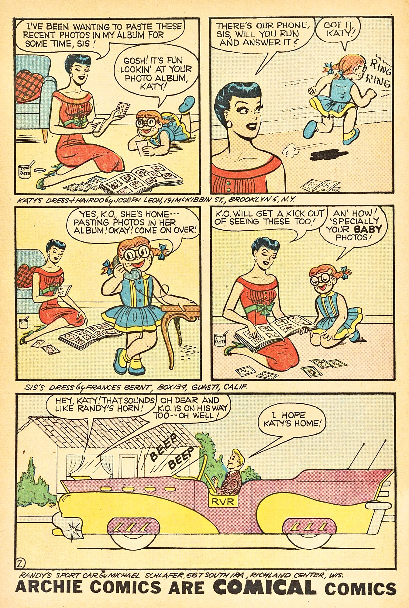 Read online Katy Keene (1949) comic -  Issue #36 - 4